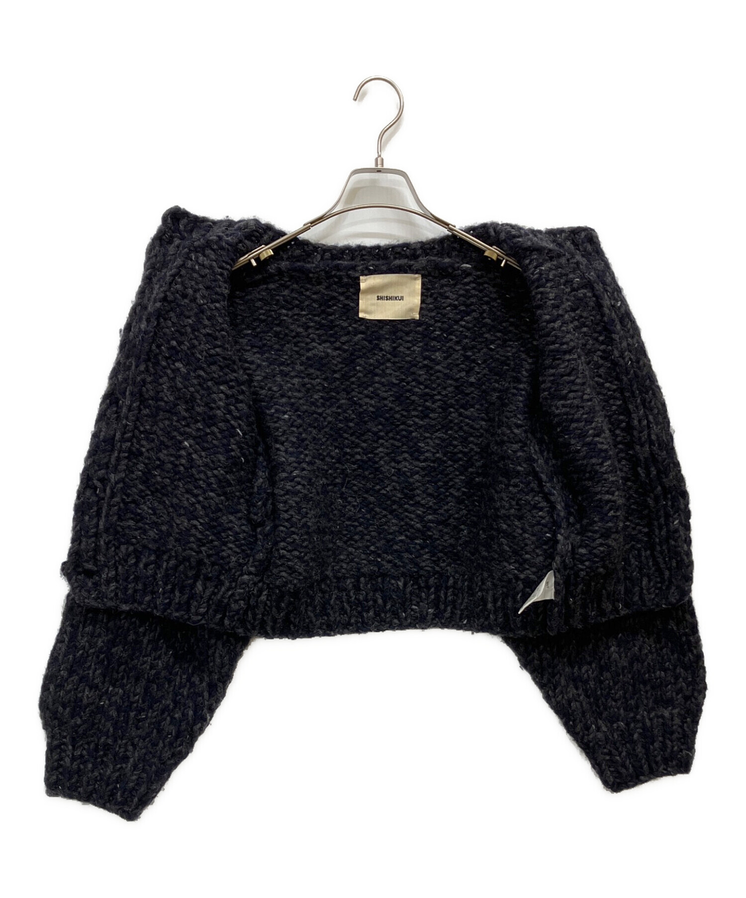 中古・古着通販】SHISHIKUI (シシクイ) Mix cardigan ネイビー サイズ