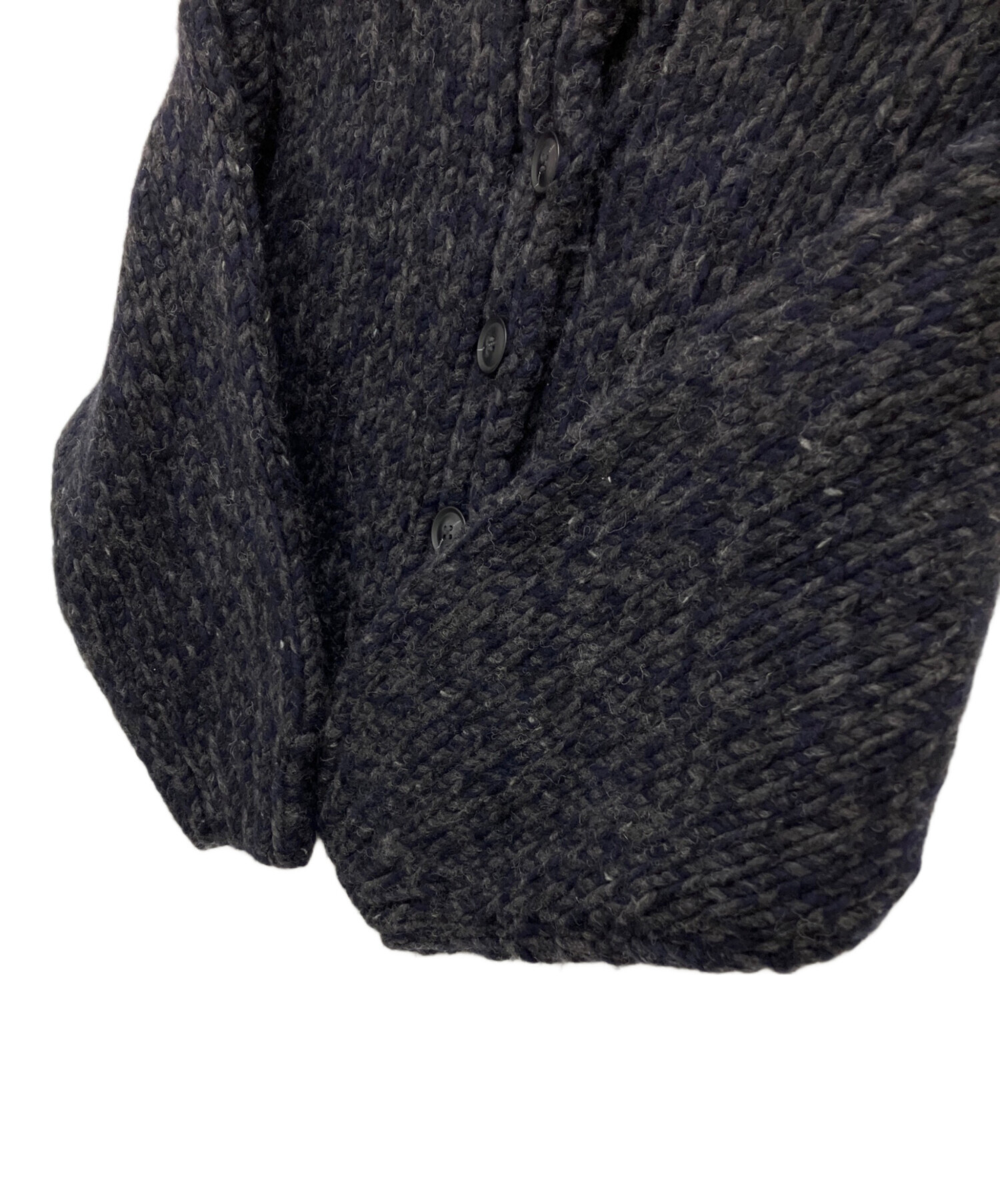 THE SHISHIKUI シシクイ　WOOL JAK ネイビー 中古・古着通販】SHISHIKUI (シシクイ) Mix cardigan ネイビー サイズ
