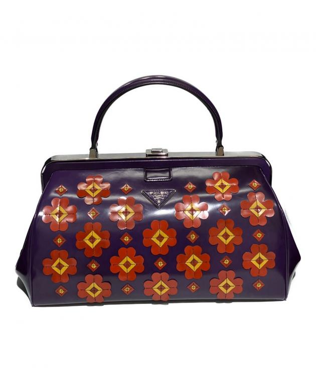 中古・古着通販】PRADA (プラダ) ハンドバッグ パープル｜ブランド