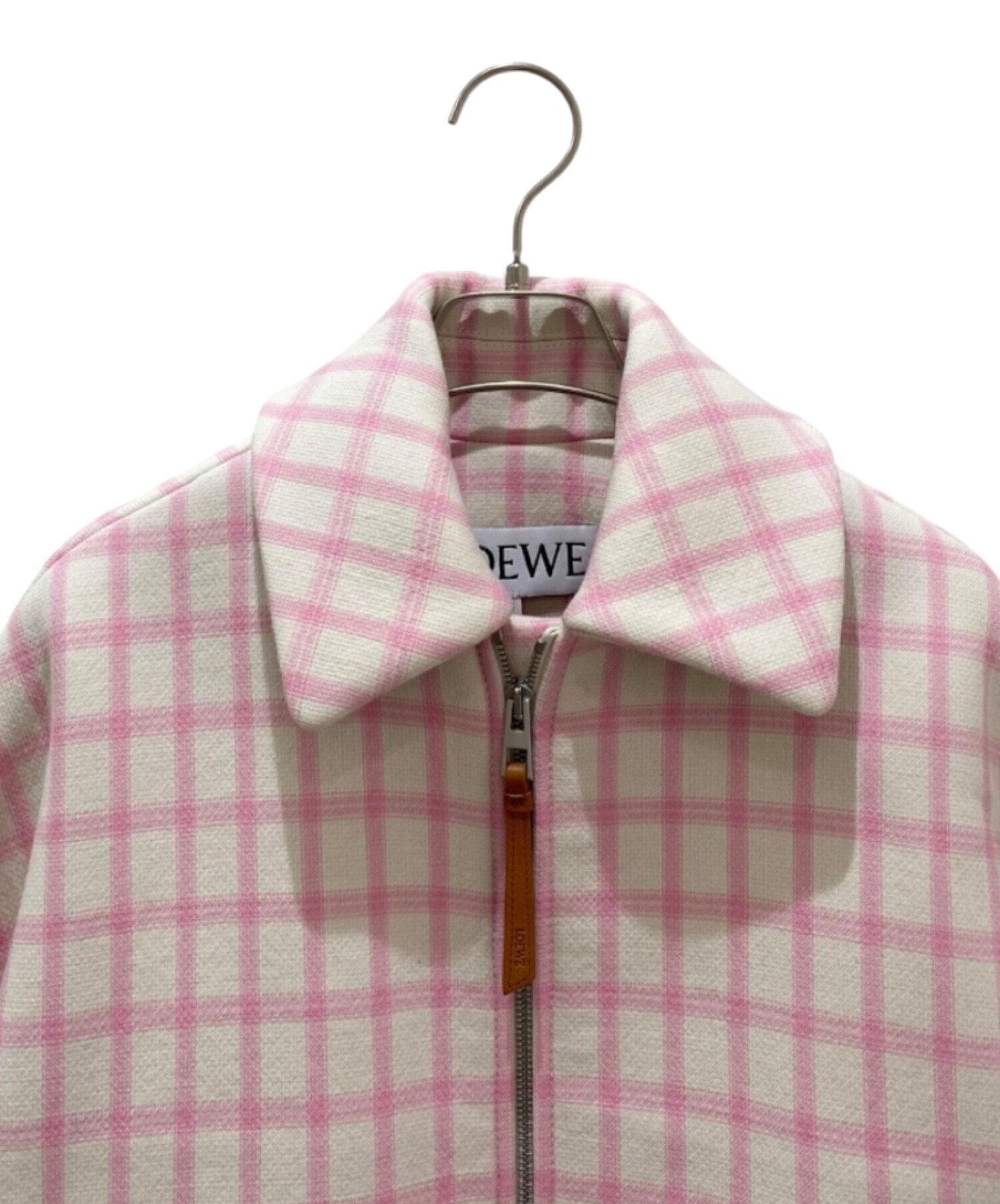中古・古着通販】LOEWE (ロエベ) ジップアップチェックジャケット