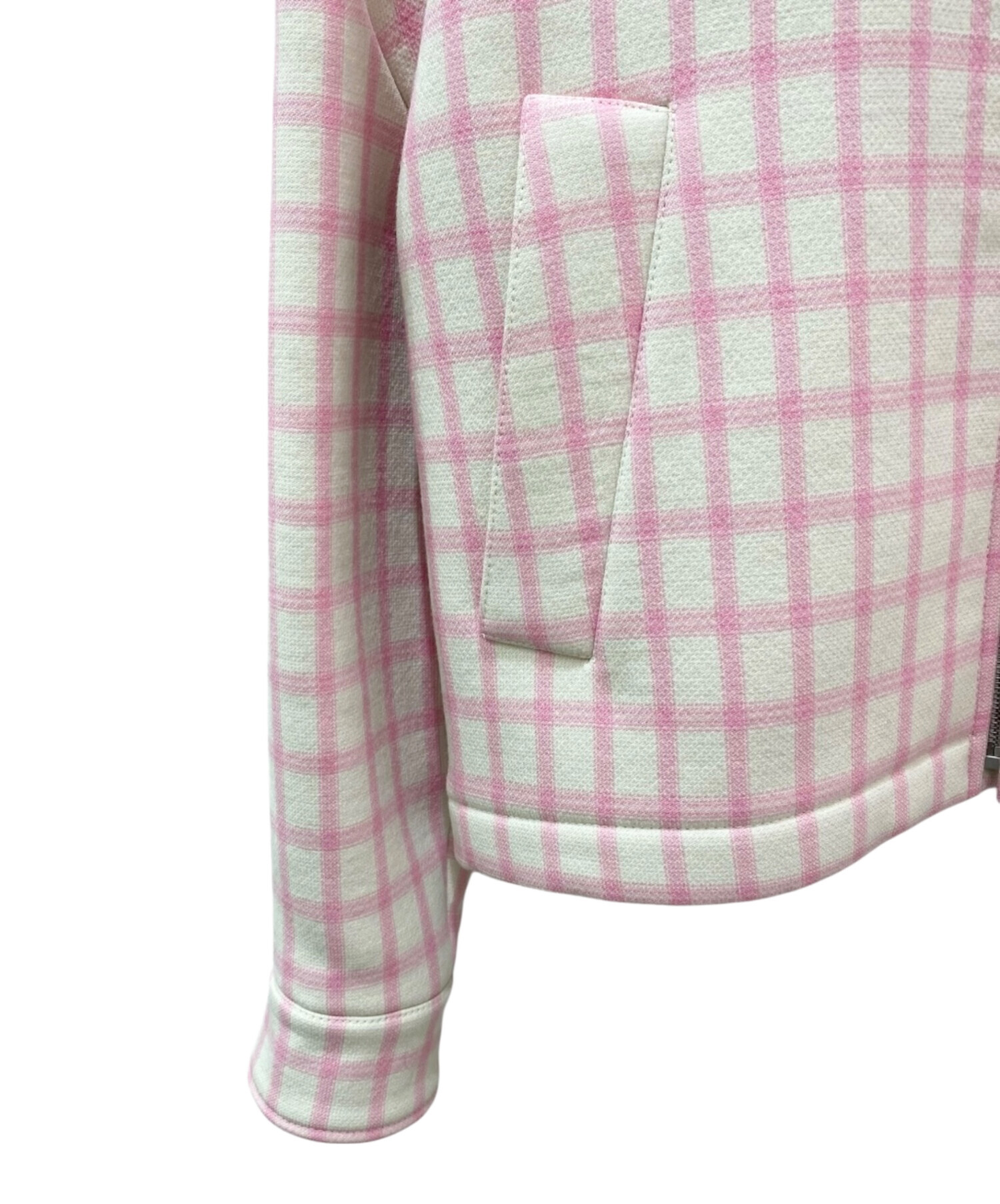 中古・古着通販】LOEWE (ロエベ) ジップアップチェックジャケット