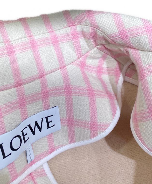 中古・古着通販】LOEWE (ロエベ) ジップアップチェックジャケット