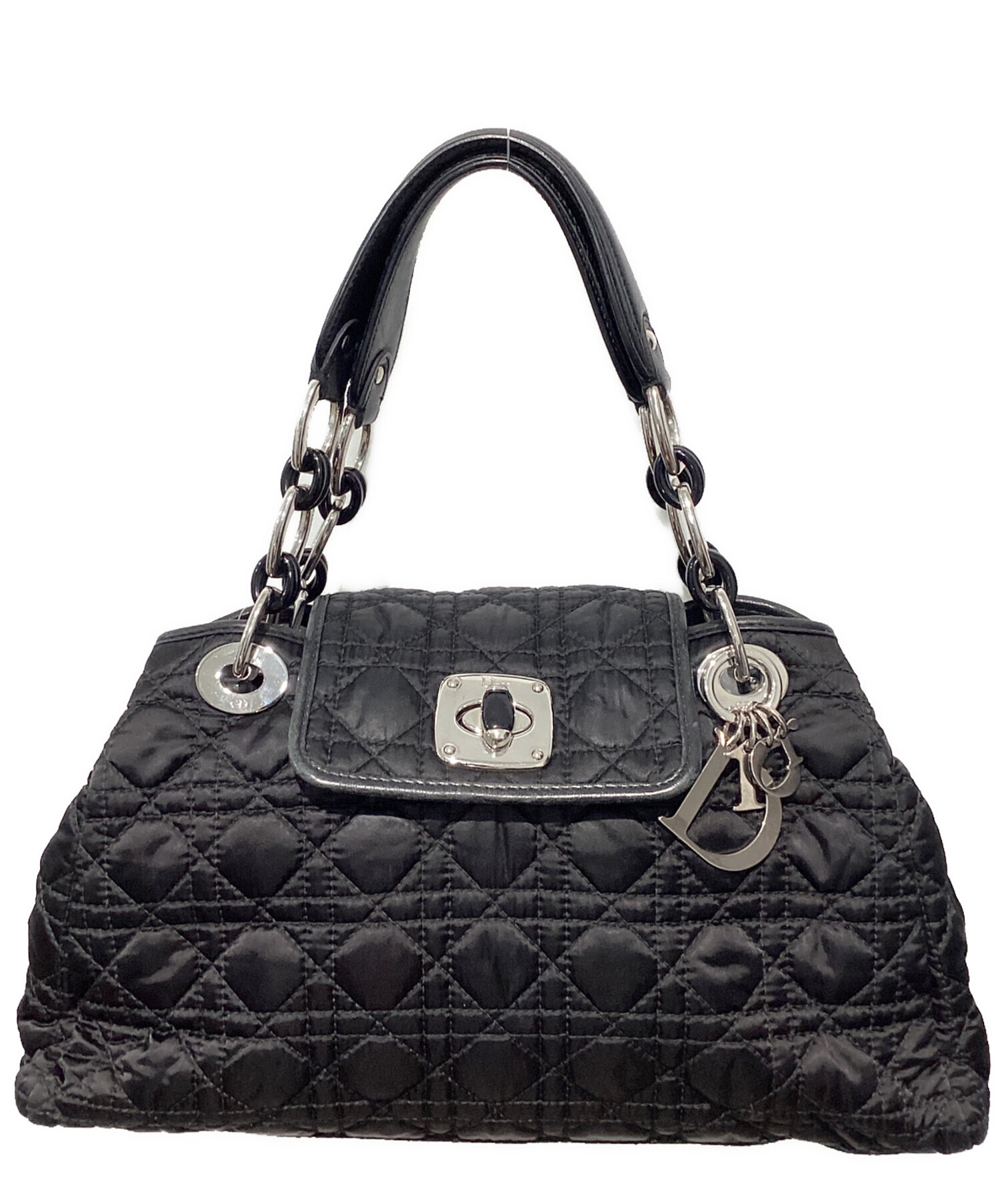 カナージュステッチ キルティングハンドバッグ 中古・古着通販】Christian Dior (クリスチャン ディオール