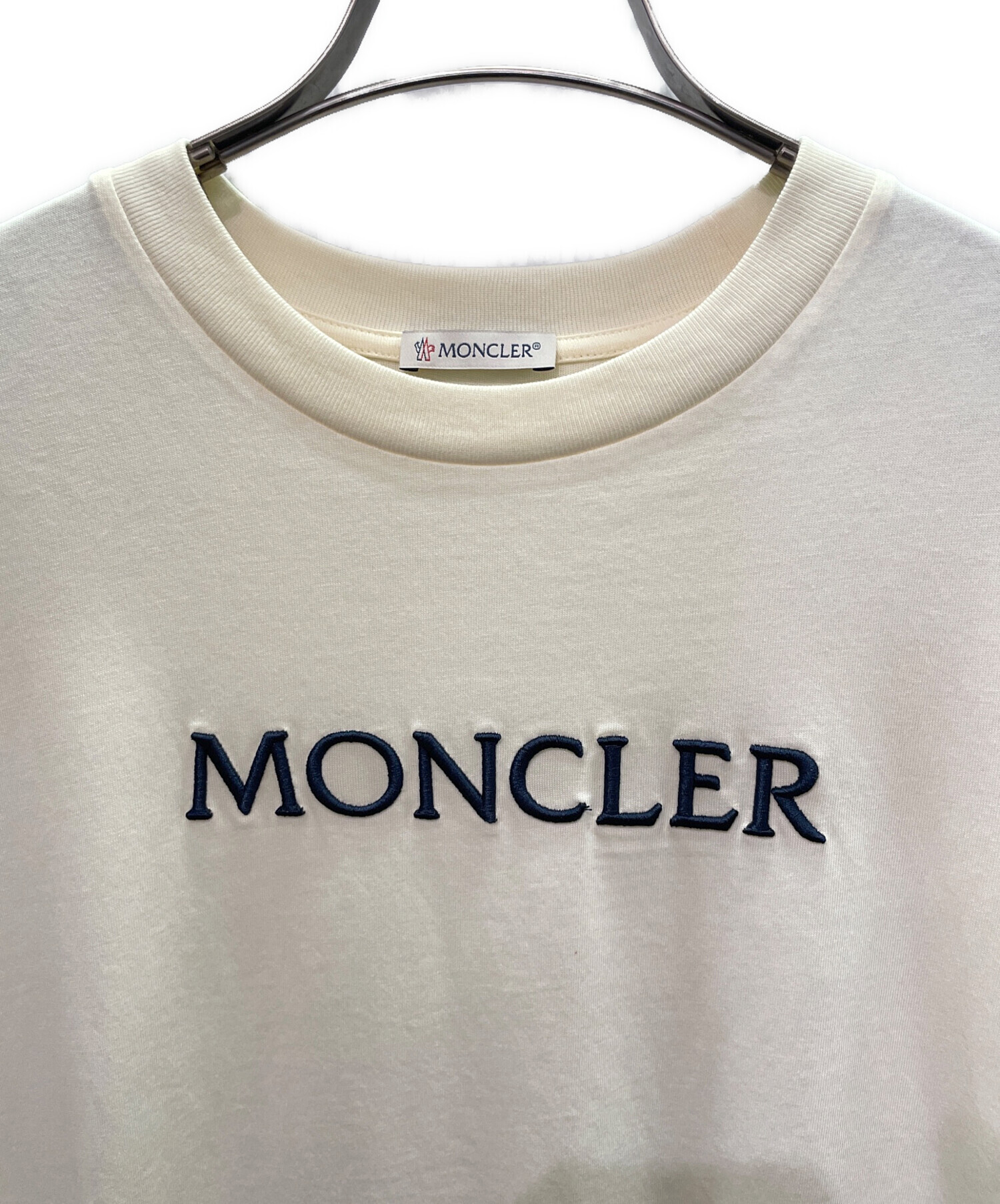 中古・古着通販】MONCLER (モンクレール) Tシャツ オフホワイト サイズ