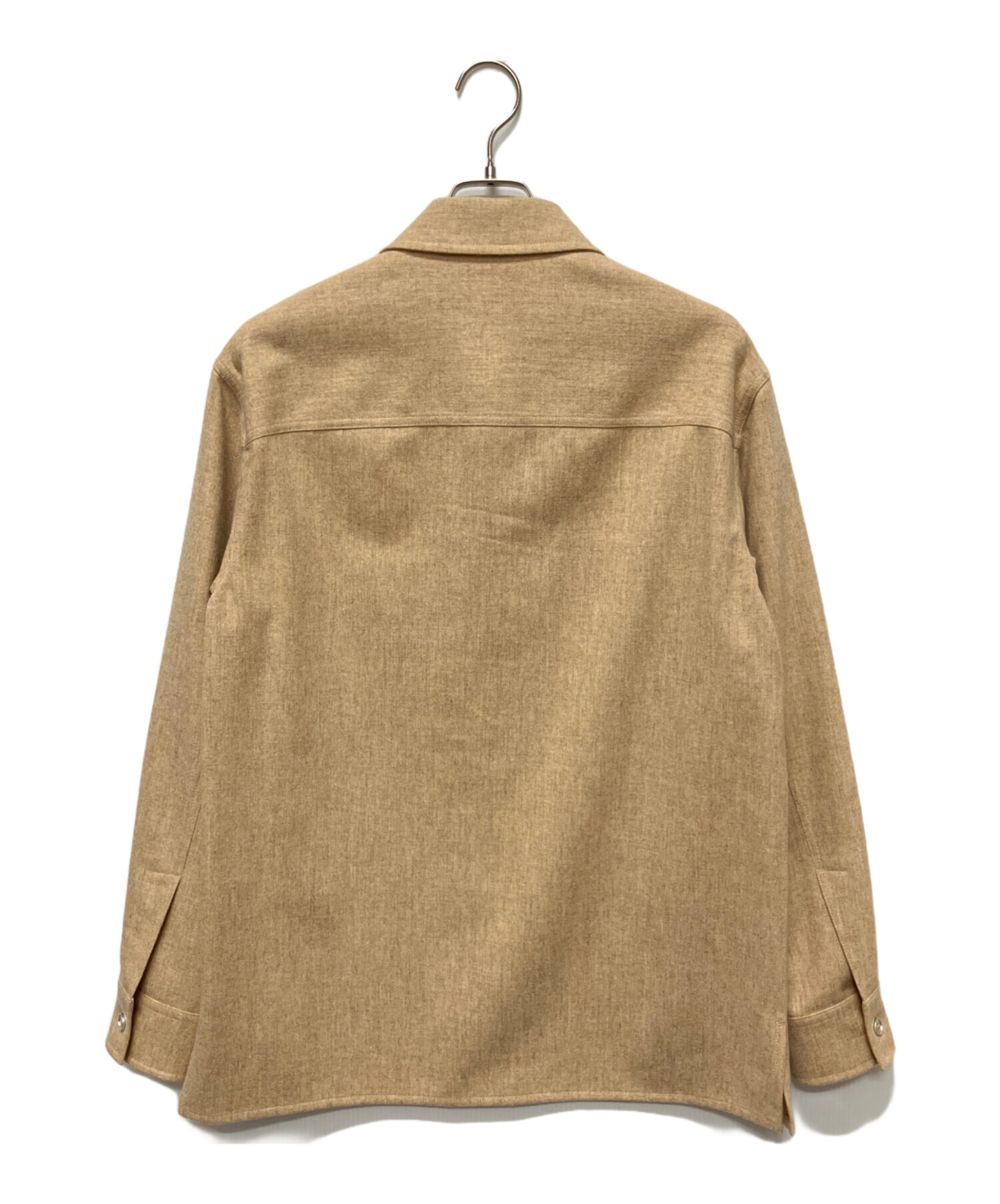 【美品】JIL SANDER WOOL FLANNEL SHIRT JACKET JIL SANDER | WOOL PLAID ZIP-UP SHIRT