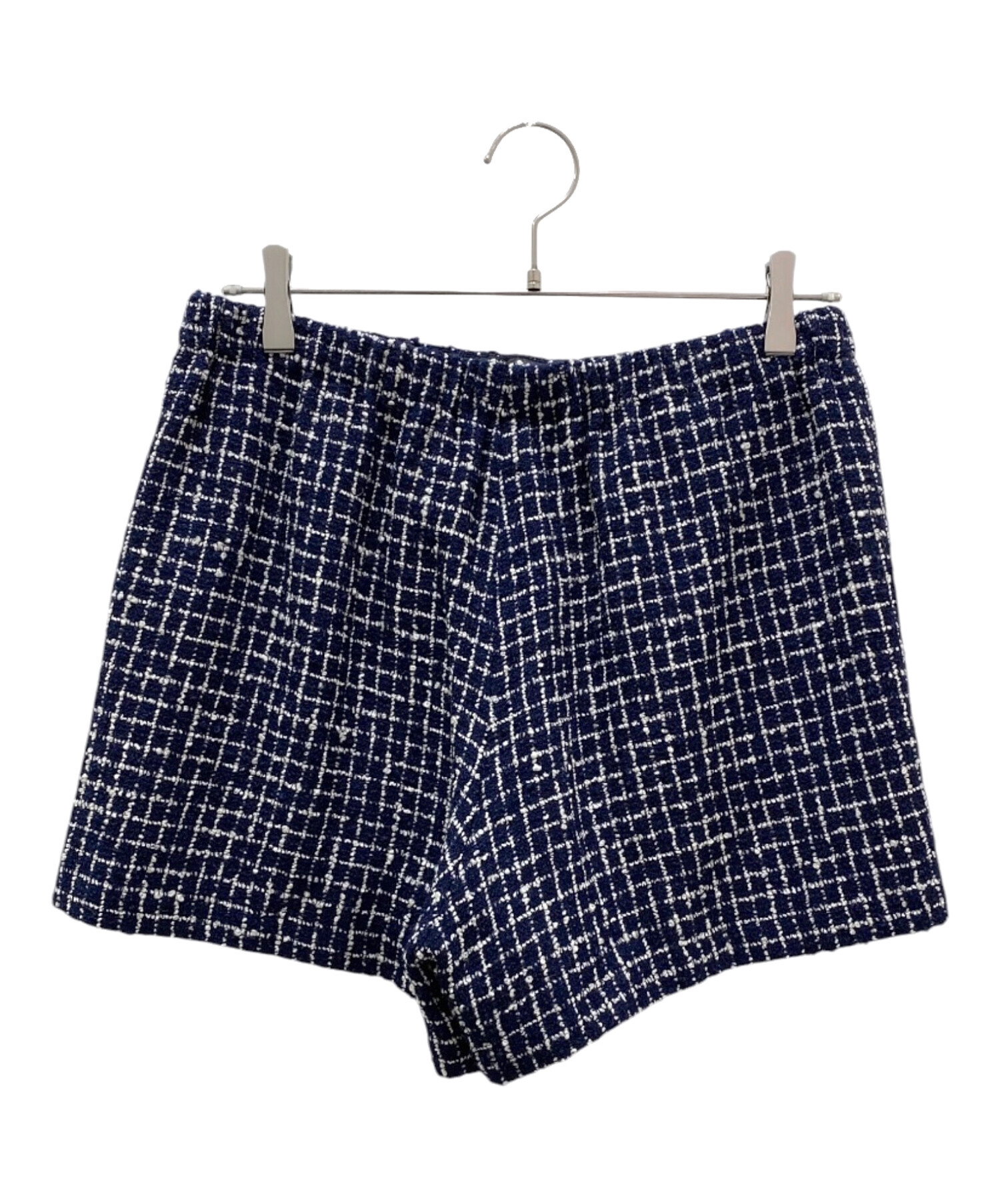 ヴィンテージ　MIU MIU ネイビー メッシュショートパンツ　S 中古・古着通販】MIU MIU (ミュウミュウ) ツイードショートパンツ