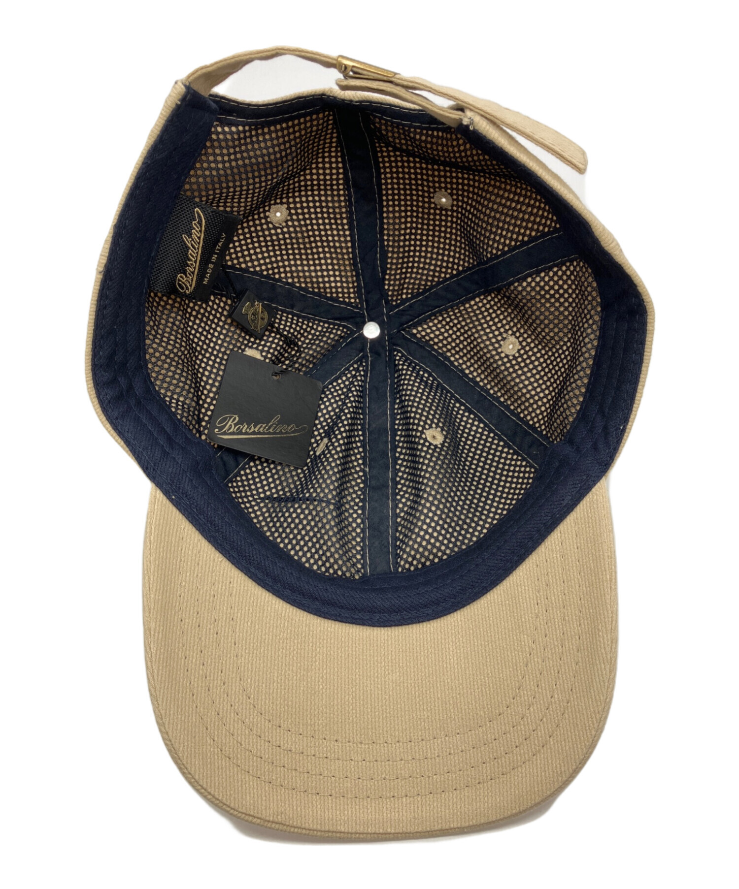 【新品未使用】ボルサリーノ　レディース　帽子　ベージュ　Lサイズ 中古・古着通販】BORSALINO (ボルサリーノ) キャップ ベージュ