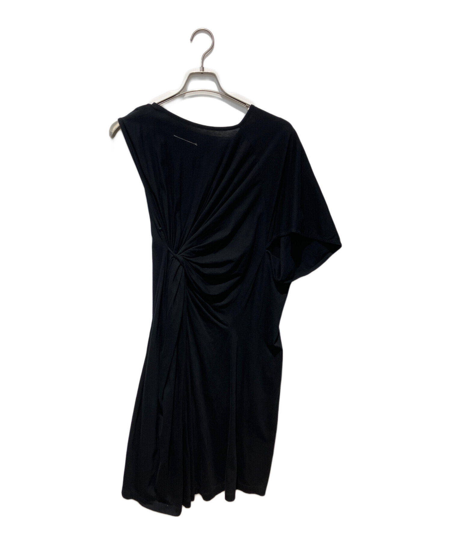 美品✨MM6 メゾンマルジェラ アシンメトリー ワンピース 黒 中古・古着通販】MM6 Maison Margiela (エムエムシックスメゾン