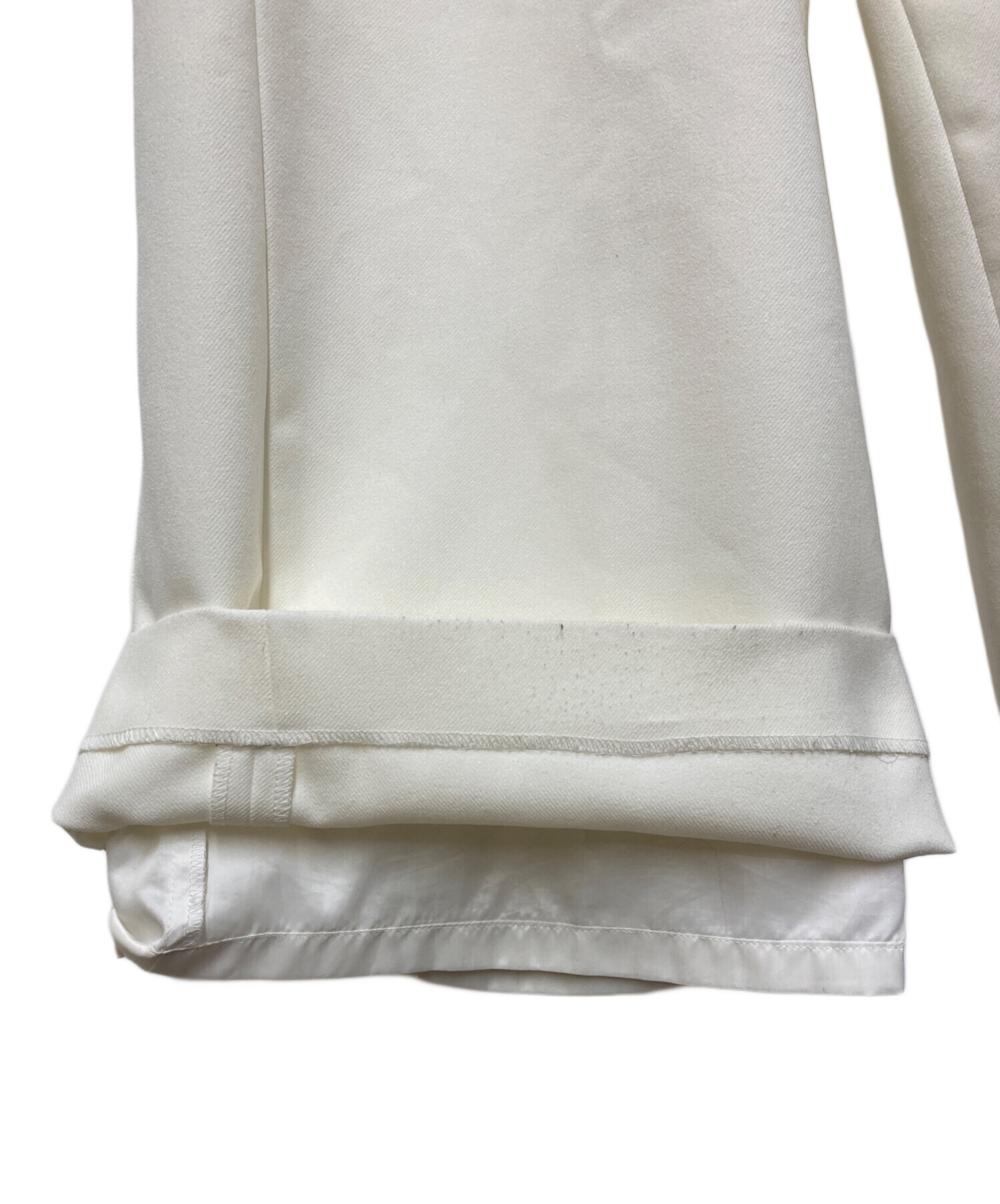中古・古着通販】cygne (シーニュ) ハイウエストタックワイドパンツ