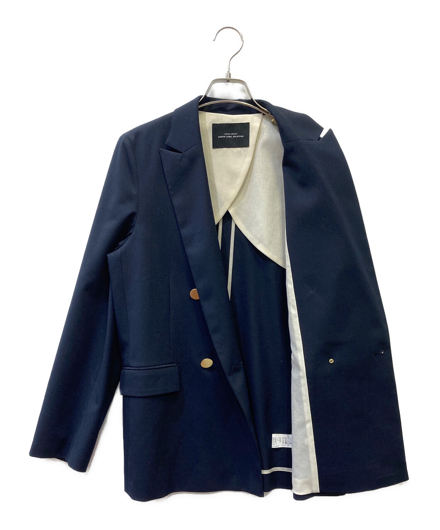 green label relaxing ダブルジャケット No.07 ネイビー 中古・古着通販】green label relaxing (グリーンレーベルリラクシング