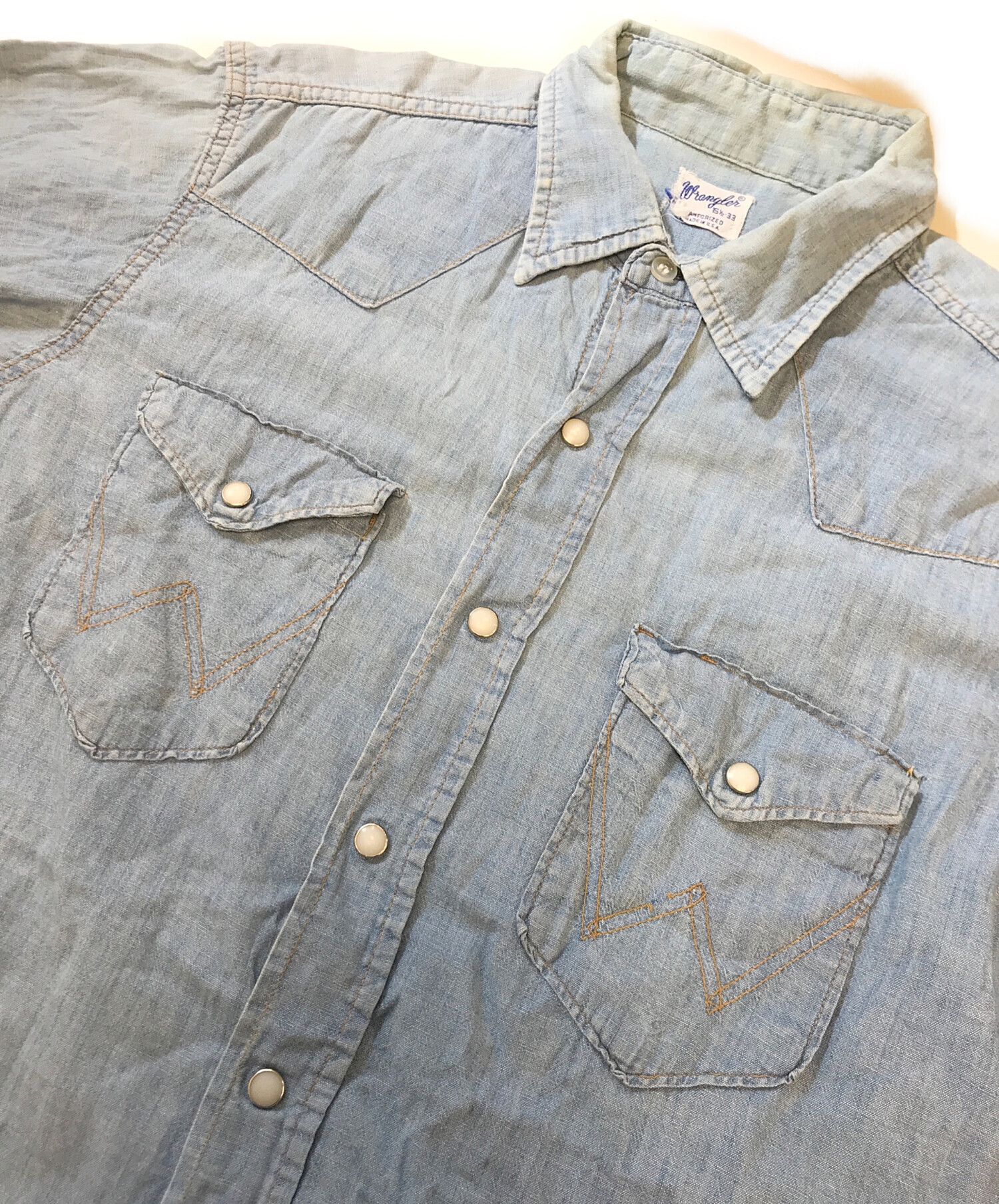 AT LAST & CO ベンチレーション シャンブレーシャツ 15 1/2 AT LAST