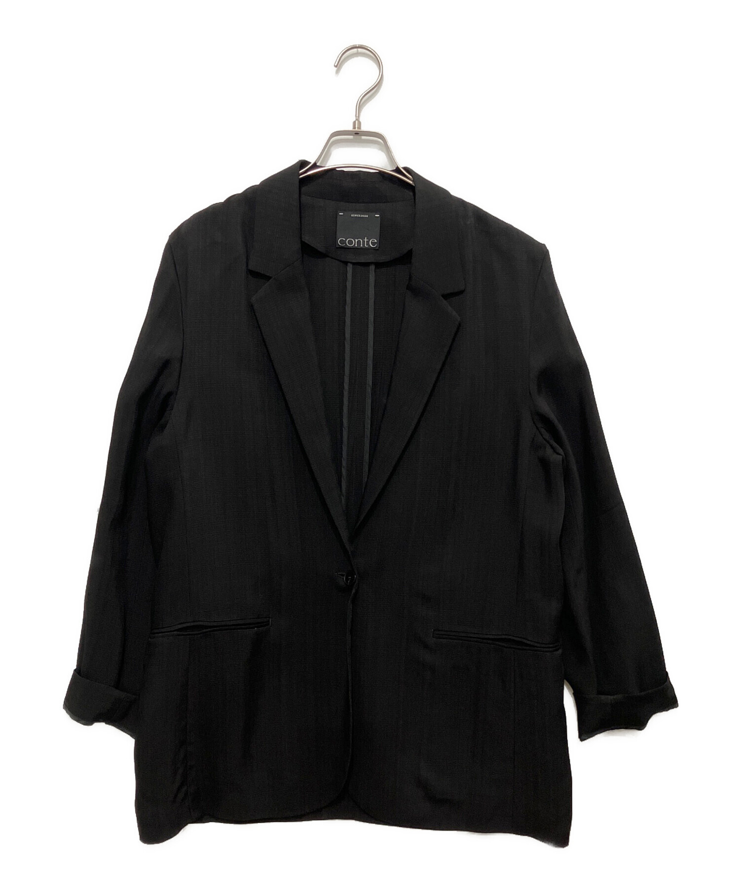 中古・古着通販】Conte (コンテ) ツイル 1ボタン テーラード 