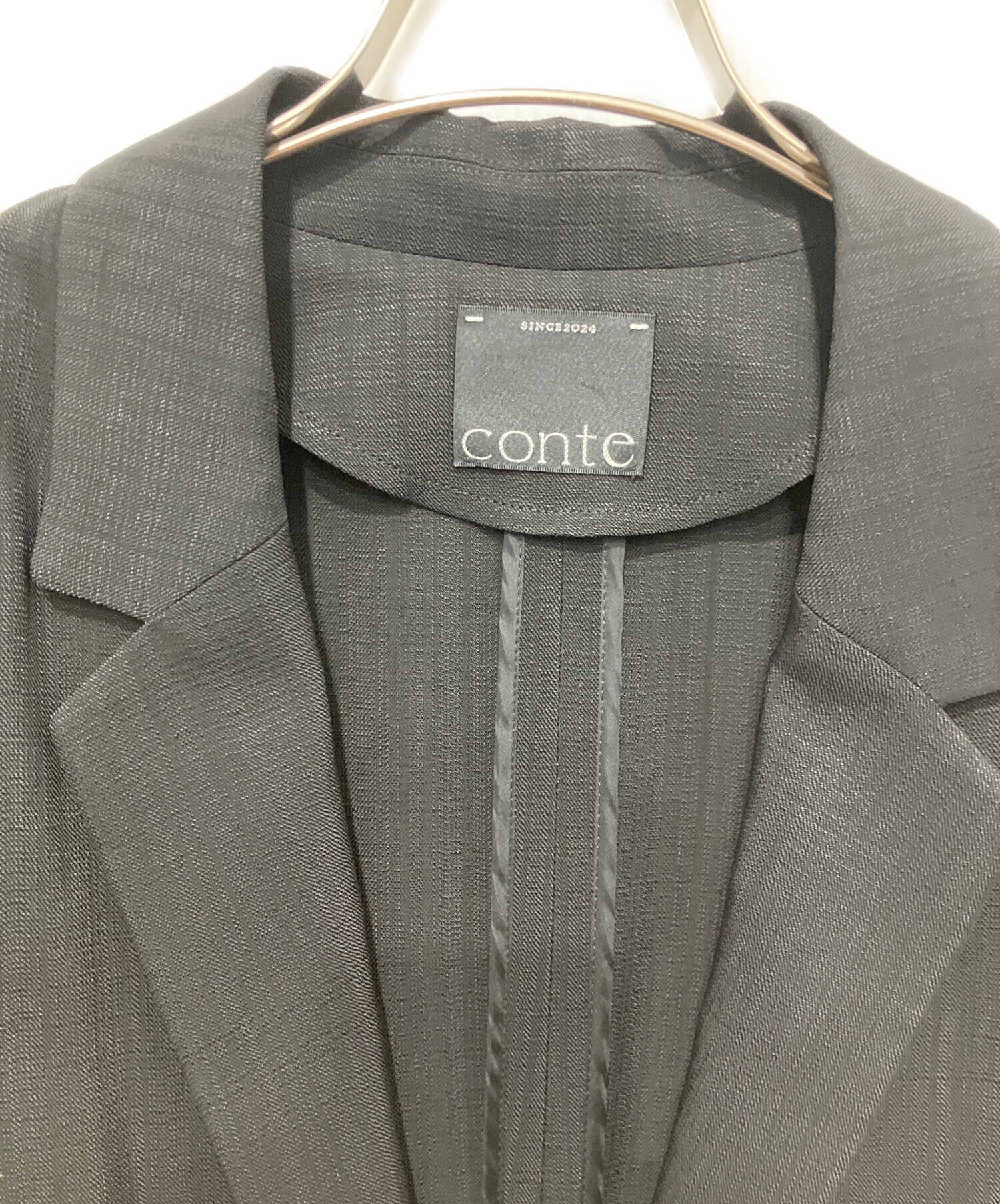中古・古着通販】Conte (コンテ) ツイル 1ボタン テーラード 