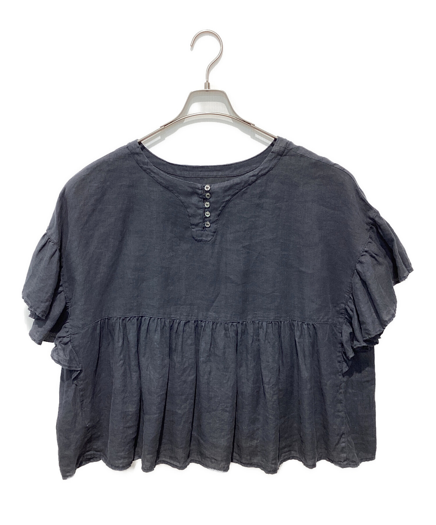 中古・古着通販】nest Robe (ネストローブ) リネンラッフル袖2way 