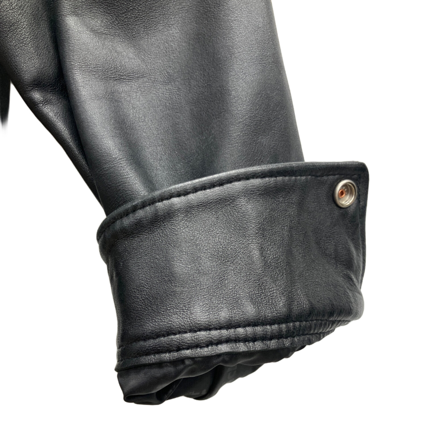 中古・古着通販】Schott (ショット) LEATHER TRACKER JACKET ブラック