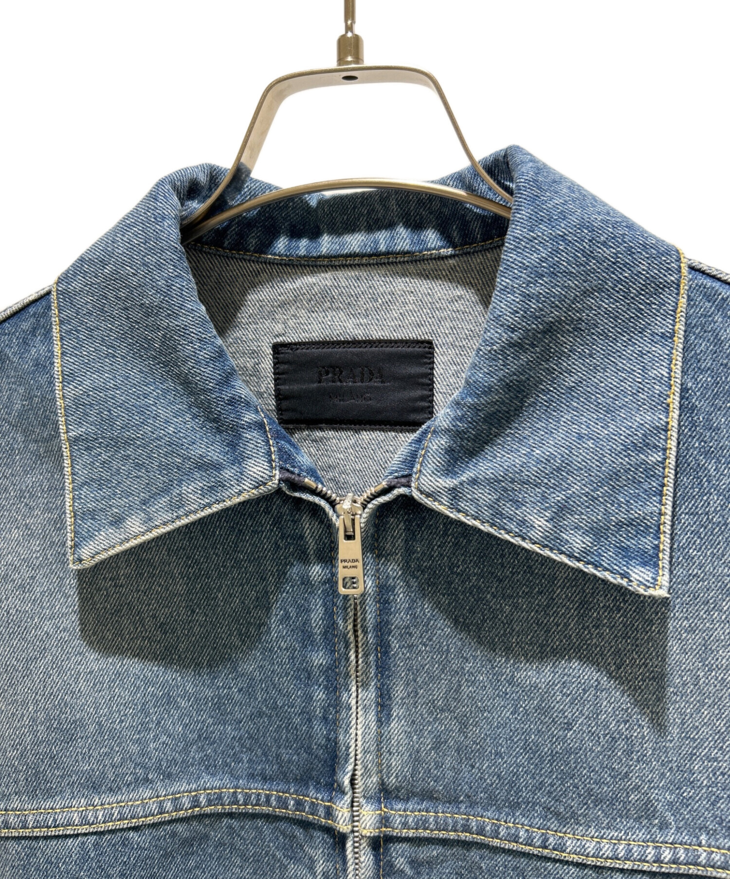 中古・古着通販】PRADA (プラダ) デニムブルゾンジャケット