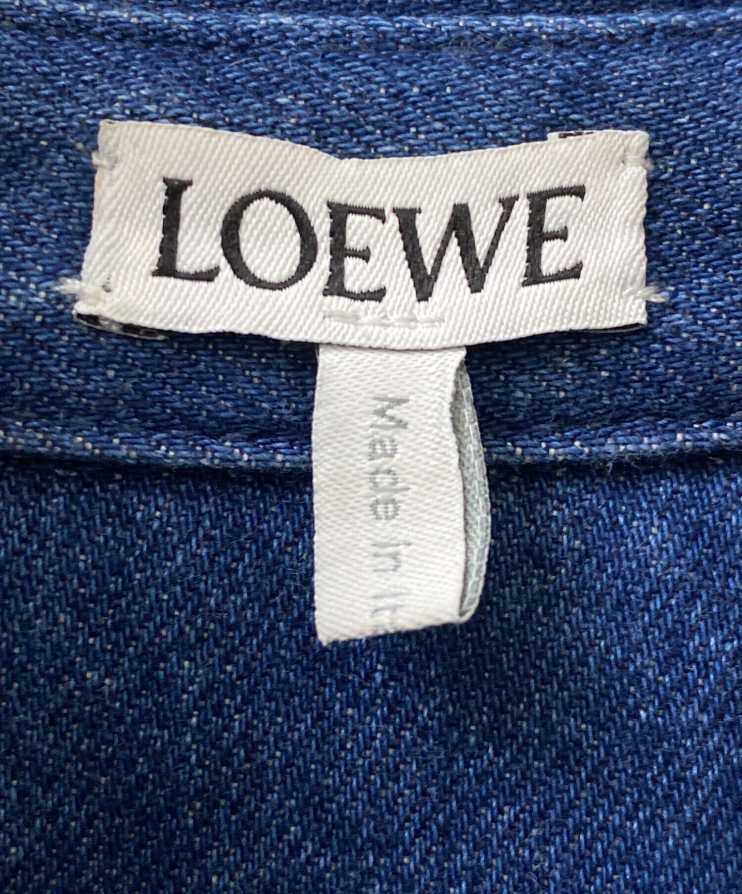 中古・古着通販】LOEWE (ロエベ) デニムシャツ ブルー サイズ:34