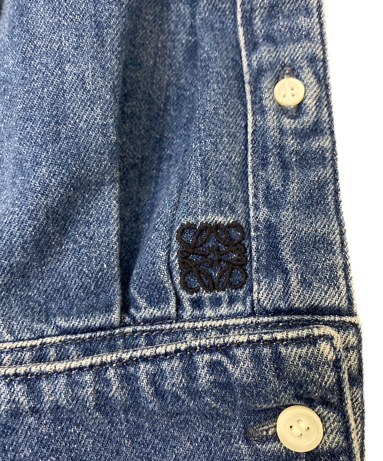 中古・古着通販】LOEWE (ロエベ) デニムシャツ ブルー サイズ:34