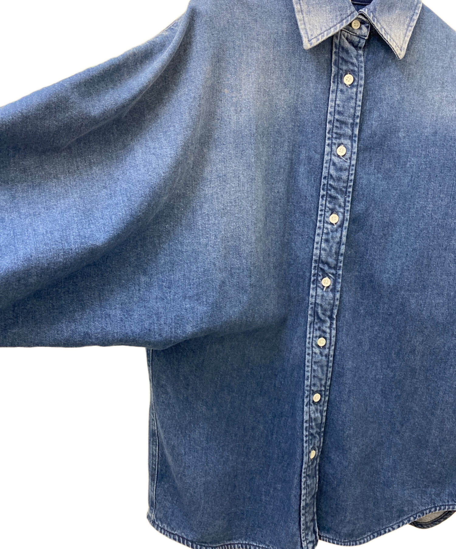 中古・古着通販】LOEWE (ロエベ) デニムシャツ ブルー サイズ:34