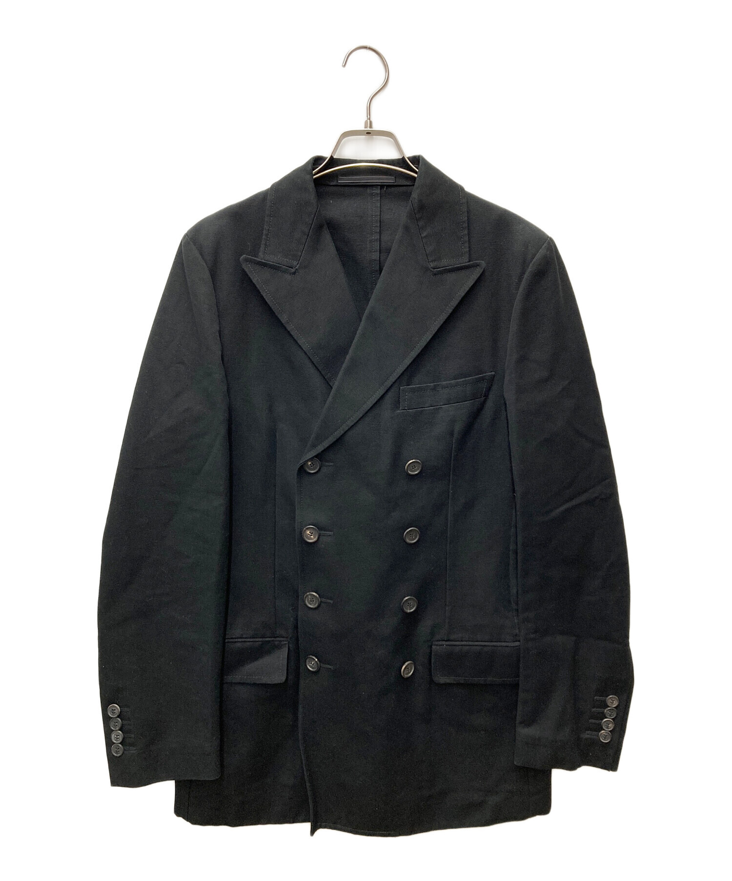 中古・古着通販】GUCCI (グッチ) コットンPコート ブラック サイズ:44