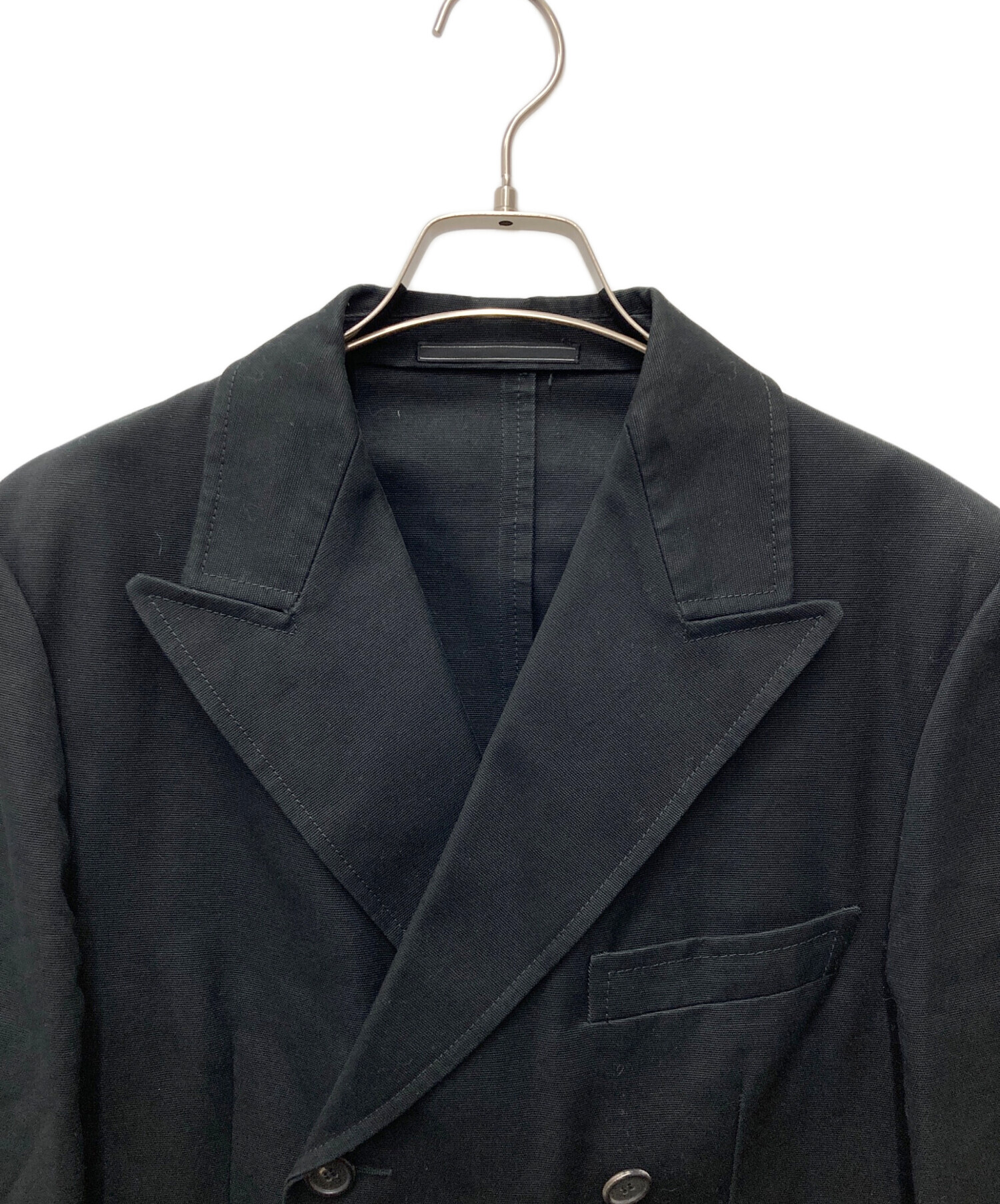 中古・古着通販】GUCCI (グッチ) コットンPコート ブラック サイズ:44
