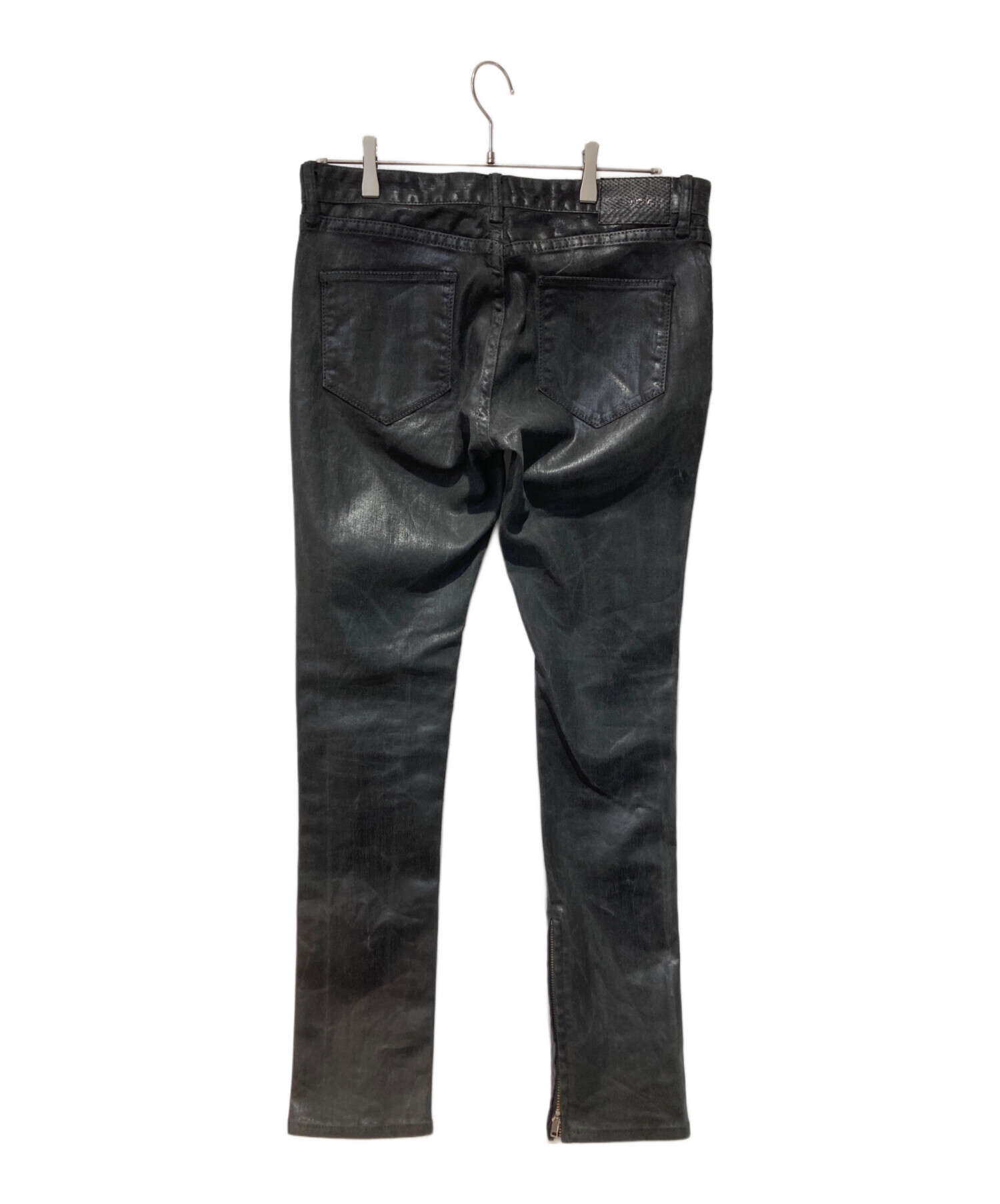 中古・古着通販】FUGA (フーガ) 裾ジップコーティングデニムパンツ