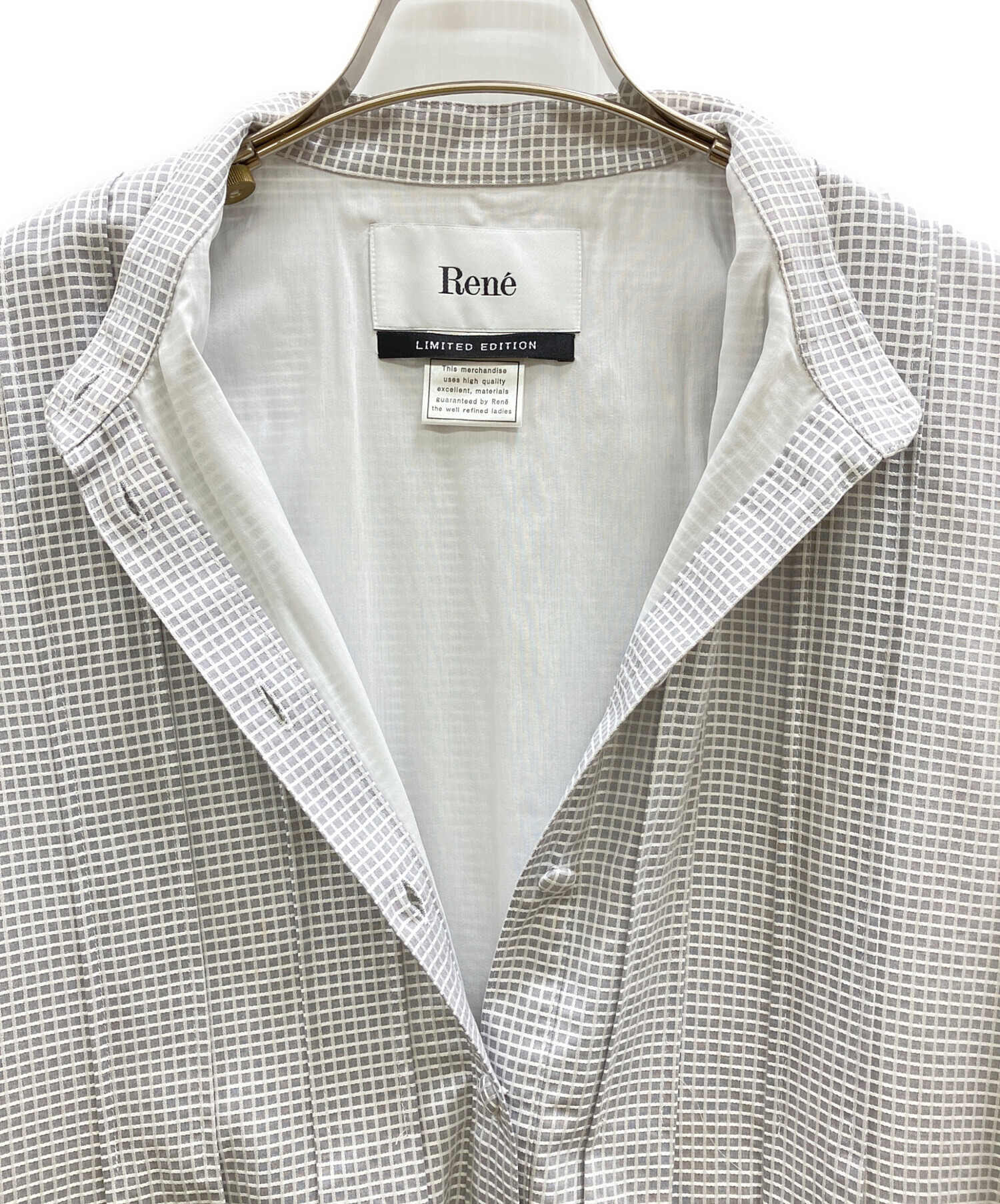 中古・古着通販】Rene (ルネ) ティアードノースリーブワンピース