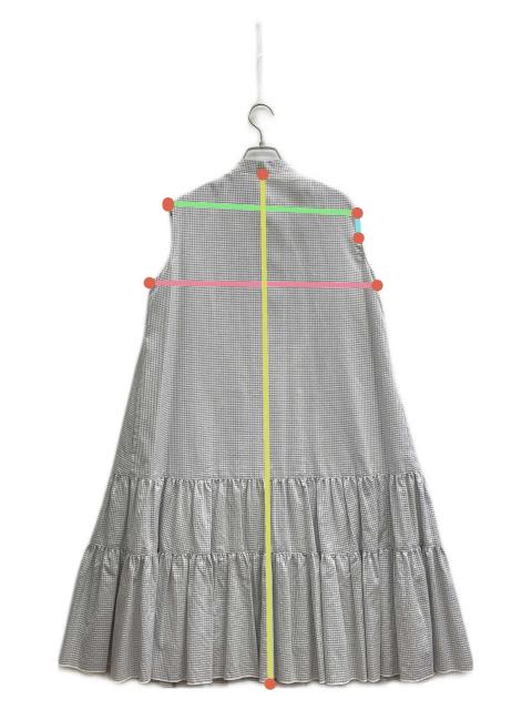 Rene ルネ　異素材　ノースリーブ　ティアードワンピース　未使用 中古・古着通販】Rene (ルネ) ティアードノースリーブワンピース
