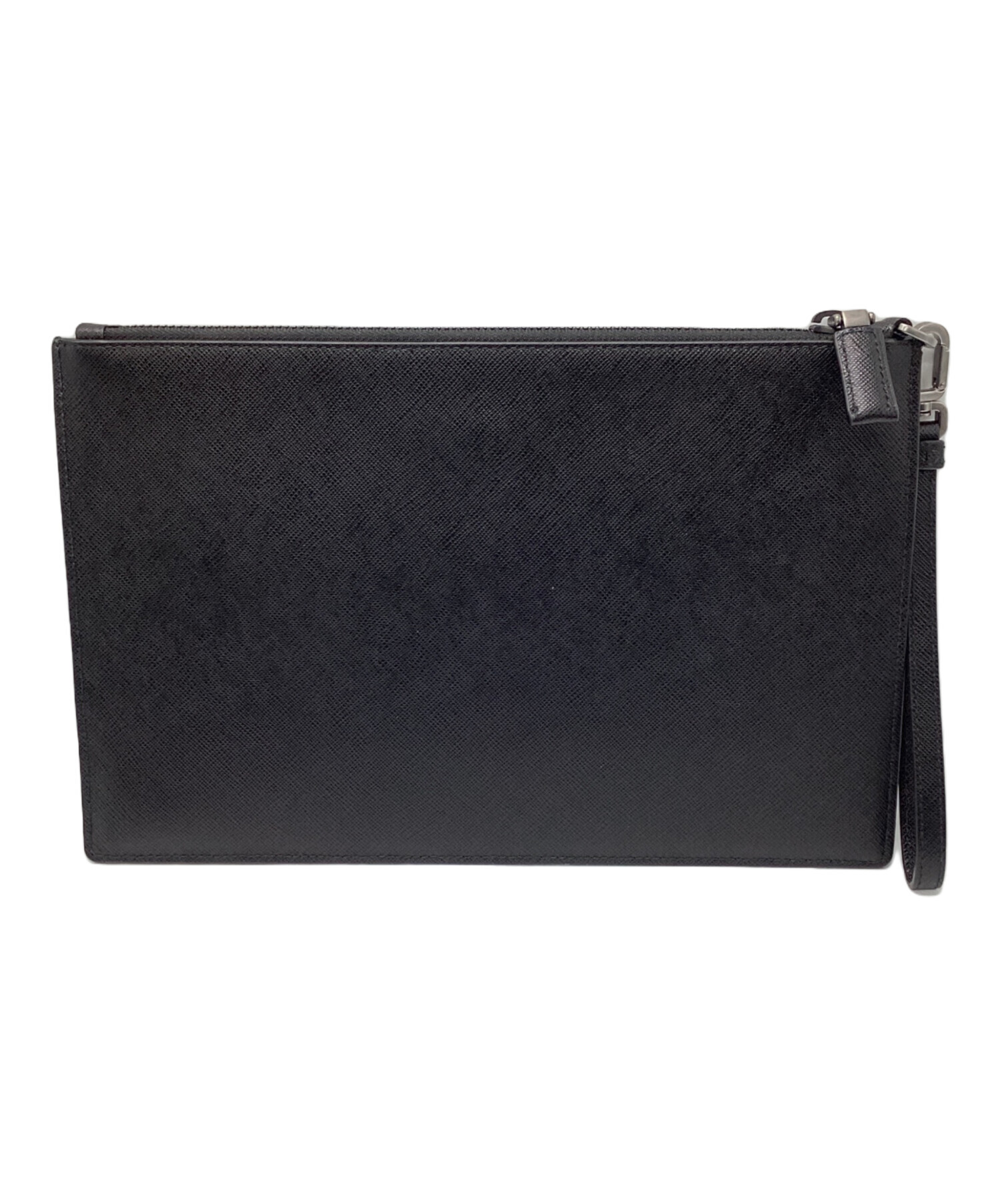 中古・古着通販】PRADA (プラダ) サフィアーノレザー クラッチバッグ