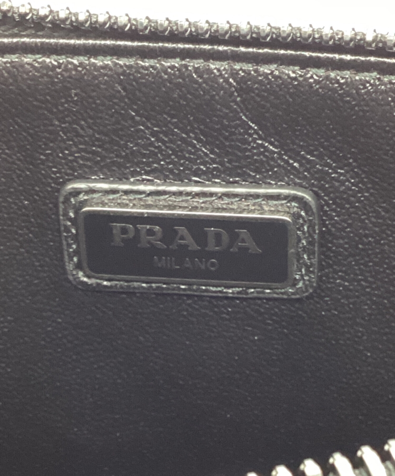 中古・古着通販】PRADA (プラダ) サフィアーノレザー クラッチバッグ