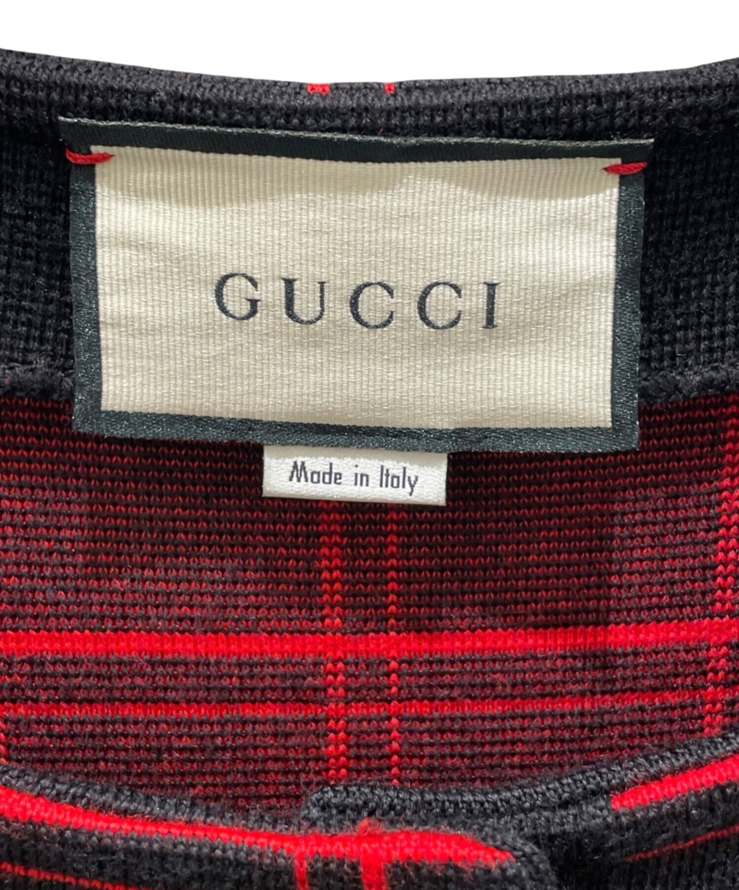 中古・古着通販】GUCCI (グッチ) ノースリーブワンピース ブラック