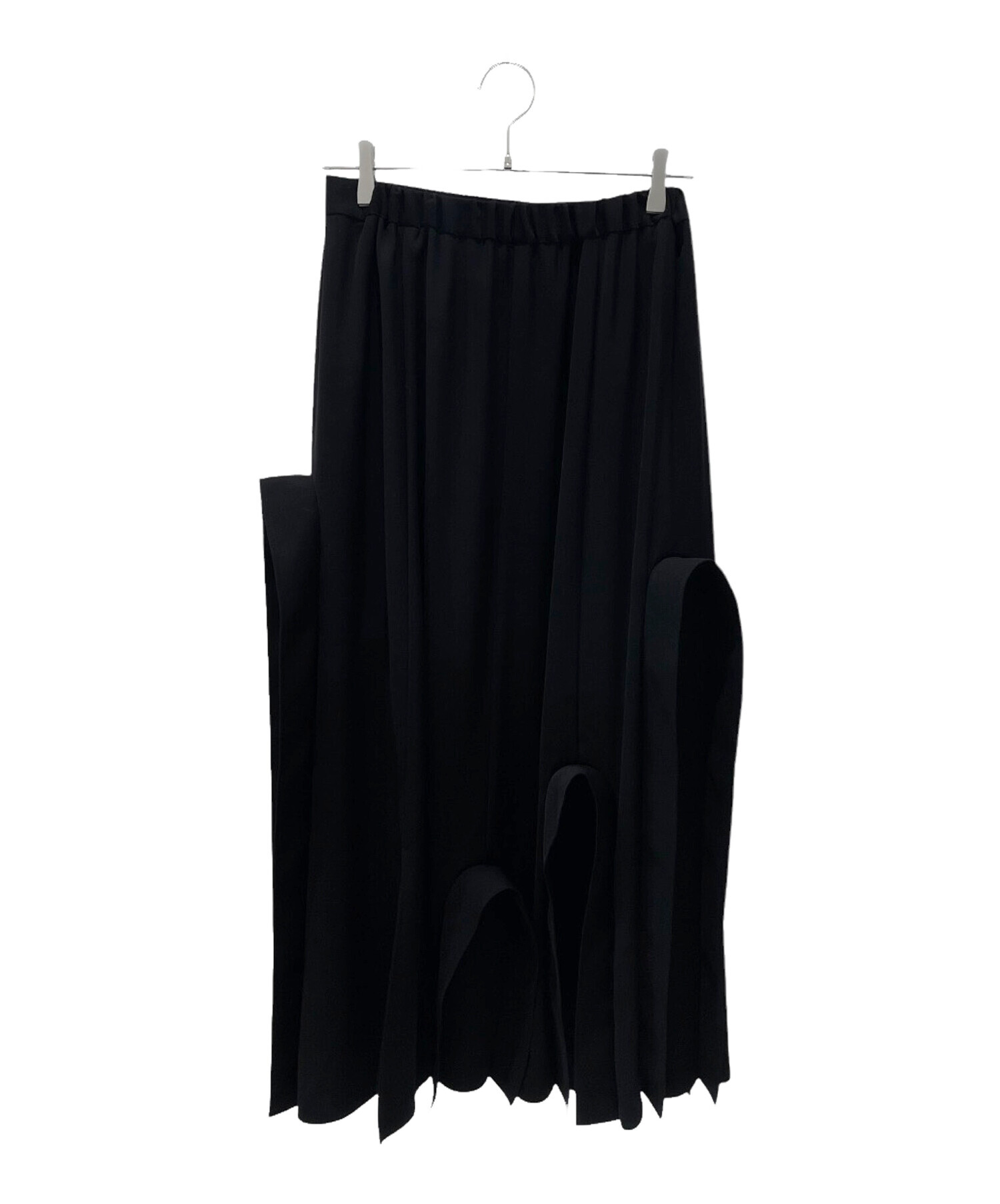 中古・古着通販】ENFOLD (エンフォルド) DRAPEARCHE SKIRT ブラック