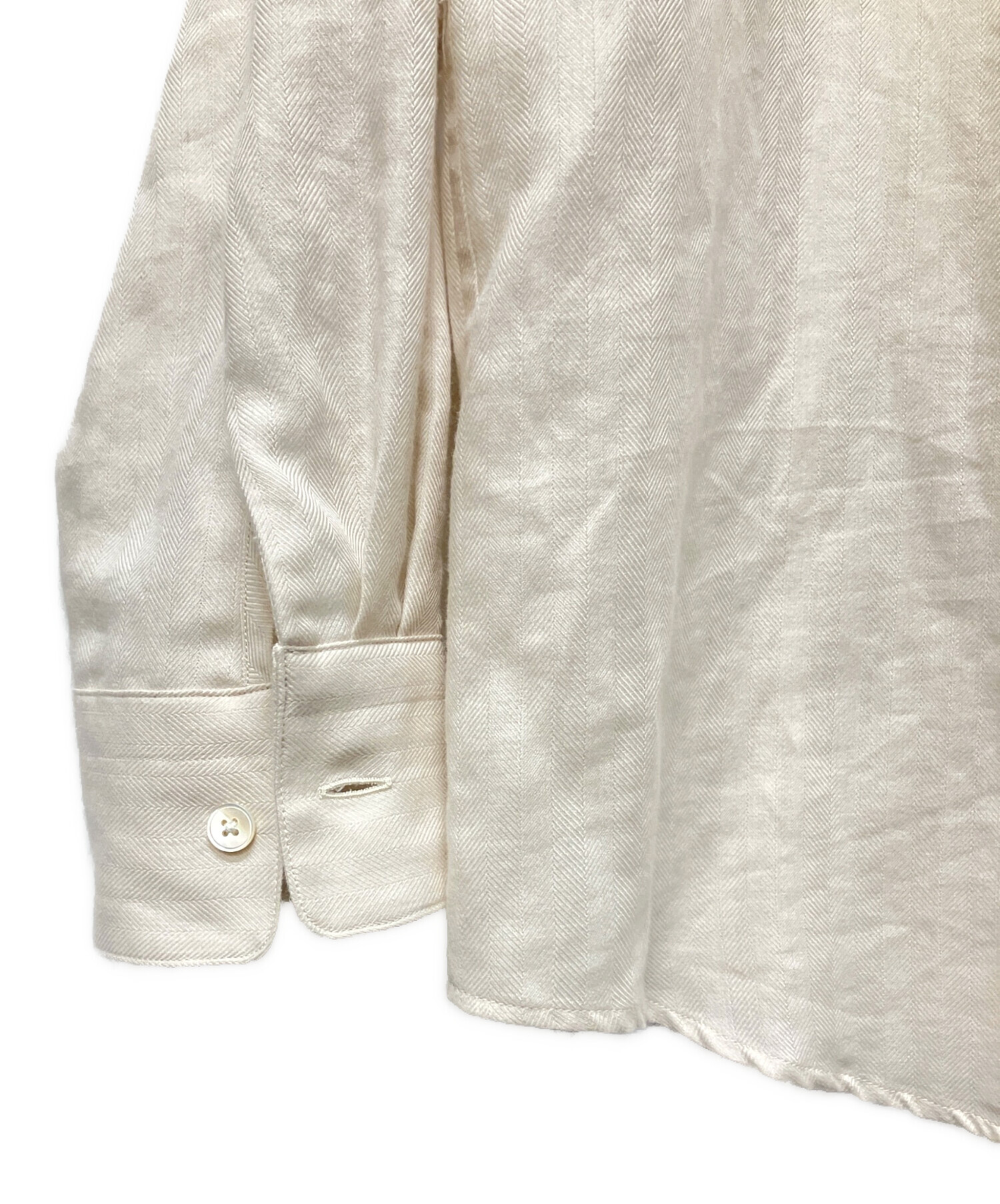 AURALEE コットンカシミヤヘリンボーンシャツ 中古・古着通販】AURALEE (オーラリー) Cotton Cashmere Herringbone