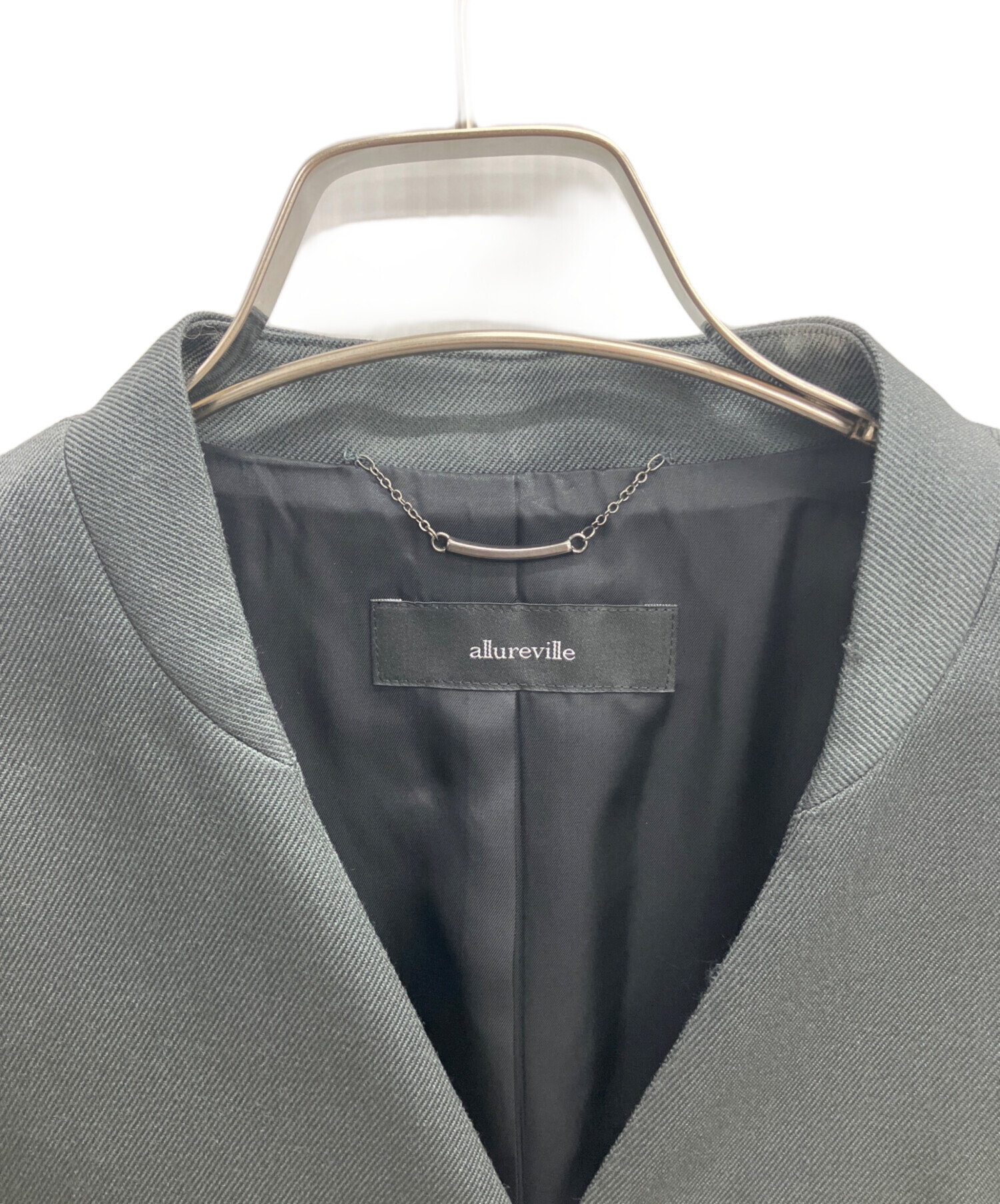 中古・古着通販】allureville (アルアバイル) ウールサージノーカラー