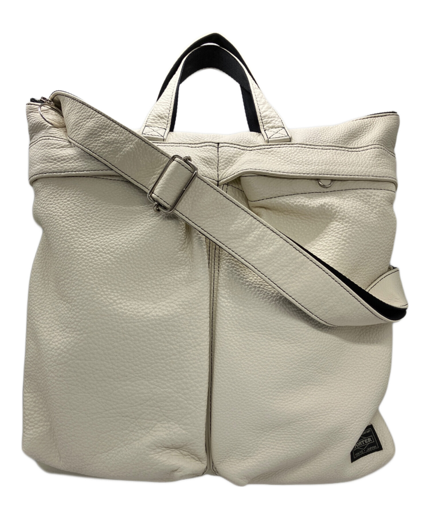 STUSSY× PORTERヘルメットバッグ シルバー　中古品 中古・古着通販】PORTER (ポーター) HELMET BAG ホワイト｜ブランド