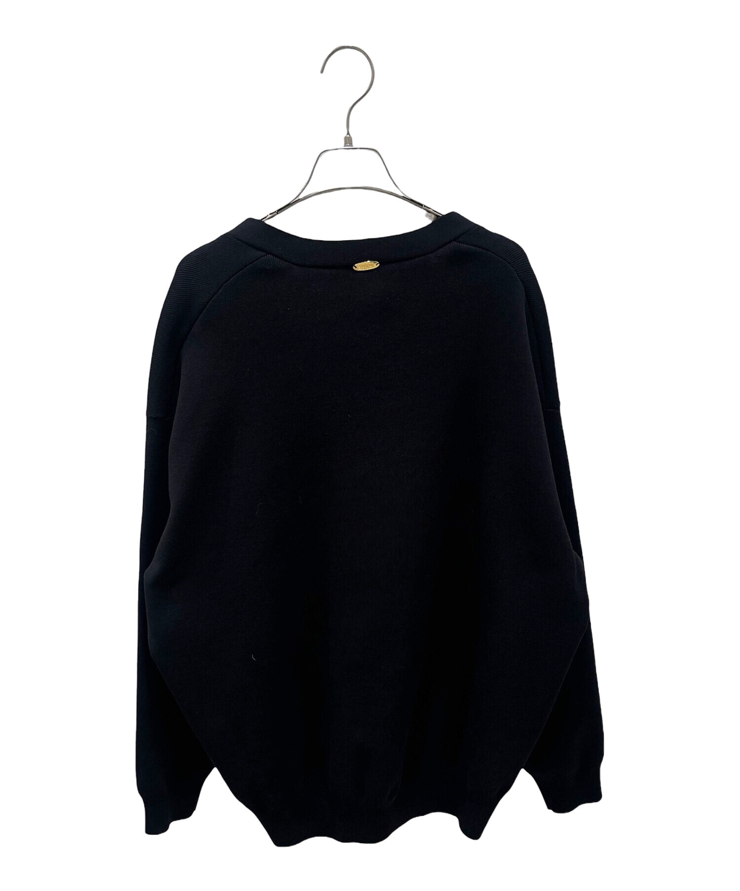 【新品】  MUSE de Deuxieme Classe / ミューズドゥーズィーエムクラス | CANBEL フーディー ニット | F | ブラック | レディース LA COLLECTION/ラ コレクション】PONCHO コート（その他ブルゾン