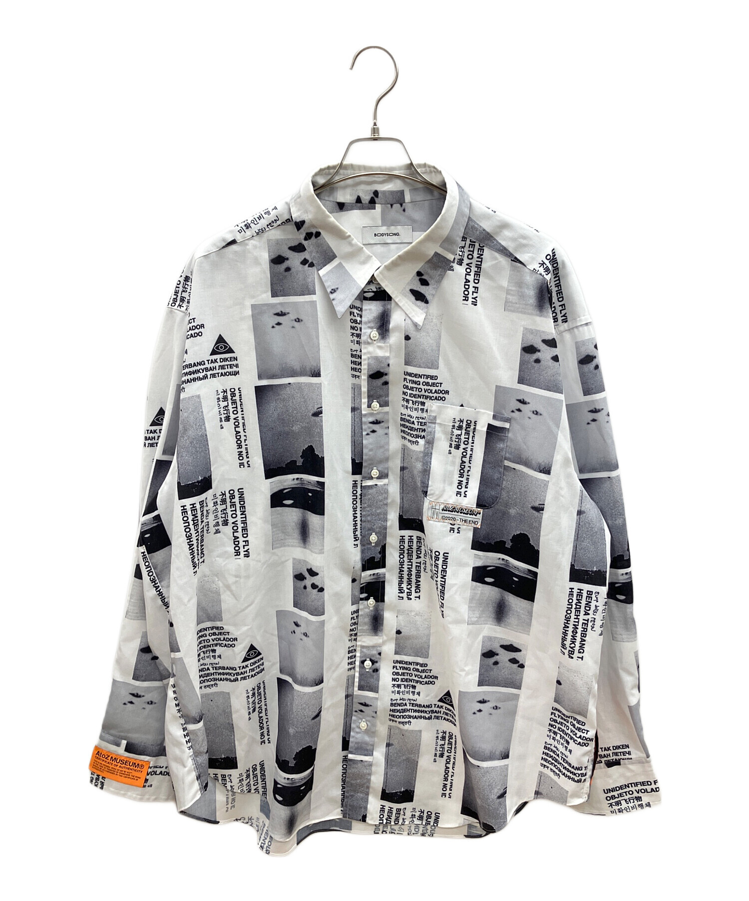 中古・古着通販】bodysong. (ボディソング) TOCANA SHIRTS ホワイト 中古・古着通販】bodysong. (ボディソング) TOCANA SHIRTS ホワイト
