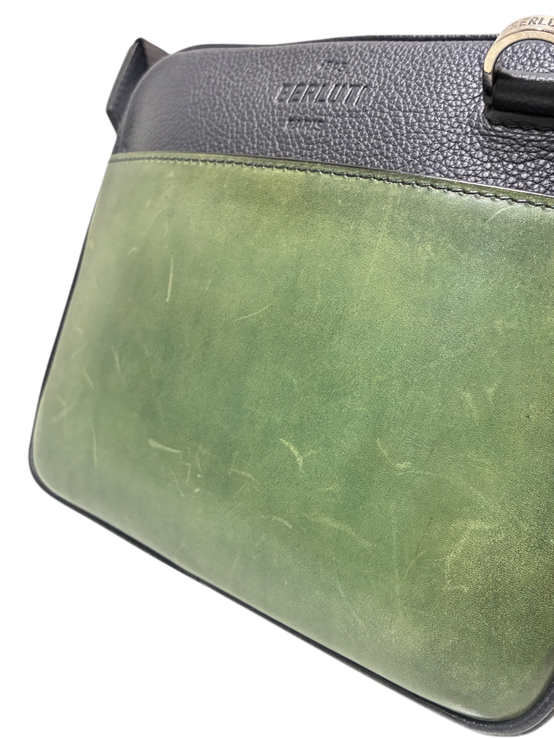 中古・古着通販】Berluti (ベルルッティ) グリーンパティーヌ レザー