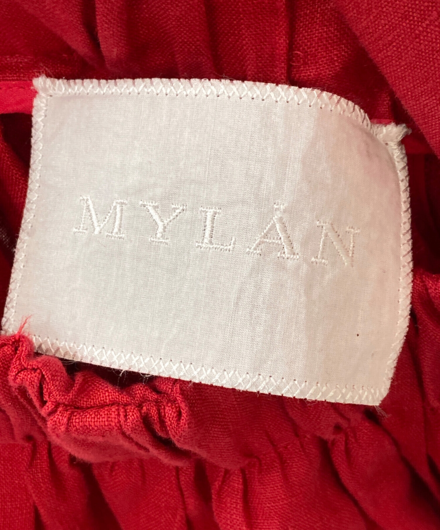 中古・古着通販】MYLAN (マイラン) Back-Cross Long Dress Cherry Red 