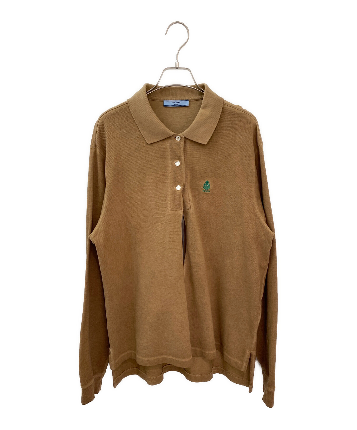 中古・古着通販】PRADA (プラダ) ロングスリーブ ピケポロシャツ