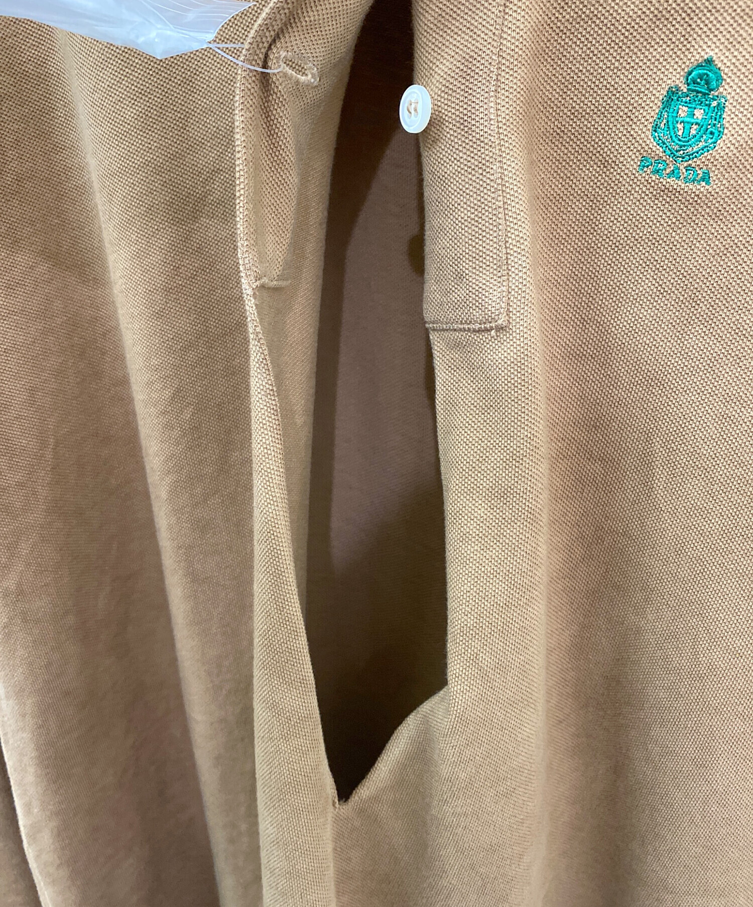 中古・古着通販】PRADA (プラダ) ロングスリーブ ピケポロシャツ