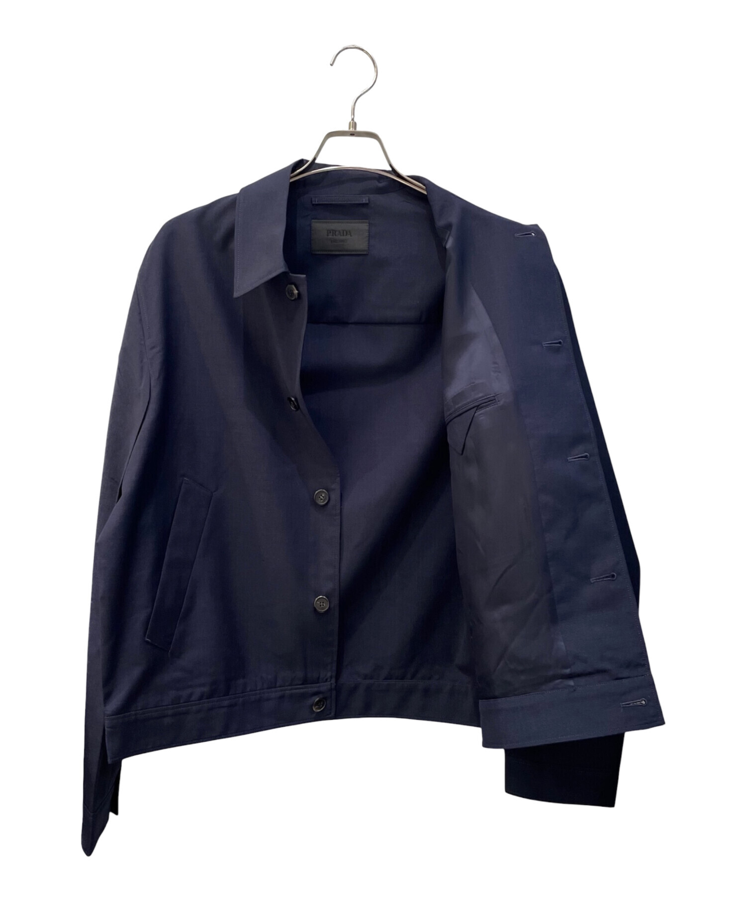 【タグ付き新品未使用】alors paris ブルゾン　ネイビー 中古・古着通販】PRADA (プラダ) モヘア ウール ブルゾンジャケット