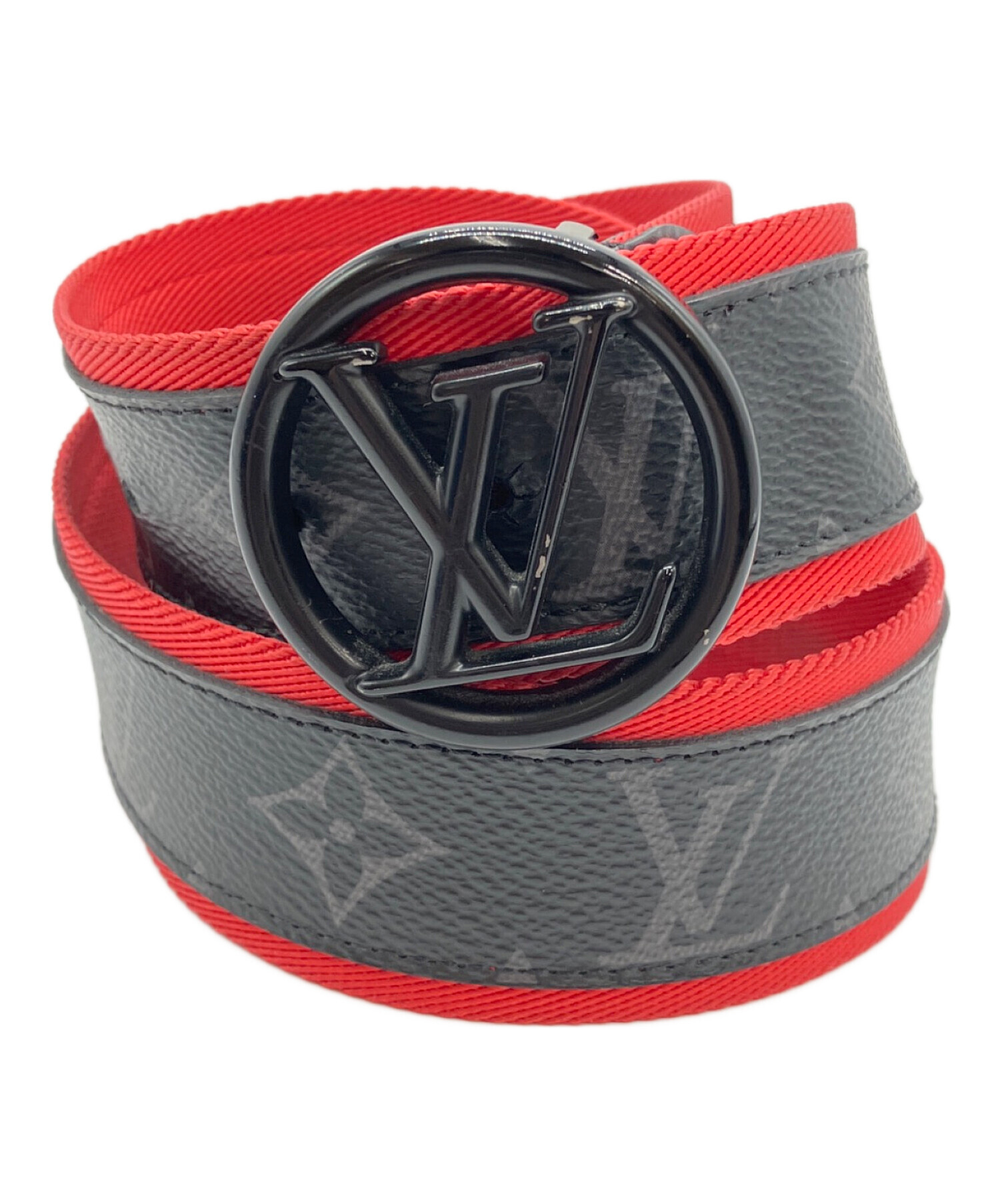 LOUIS VUITTON 時計用ベルト ブラック レッド 中古・古着通販】LOUIS VUITTON (ルイ ヴィトン) モノグラム
