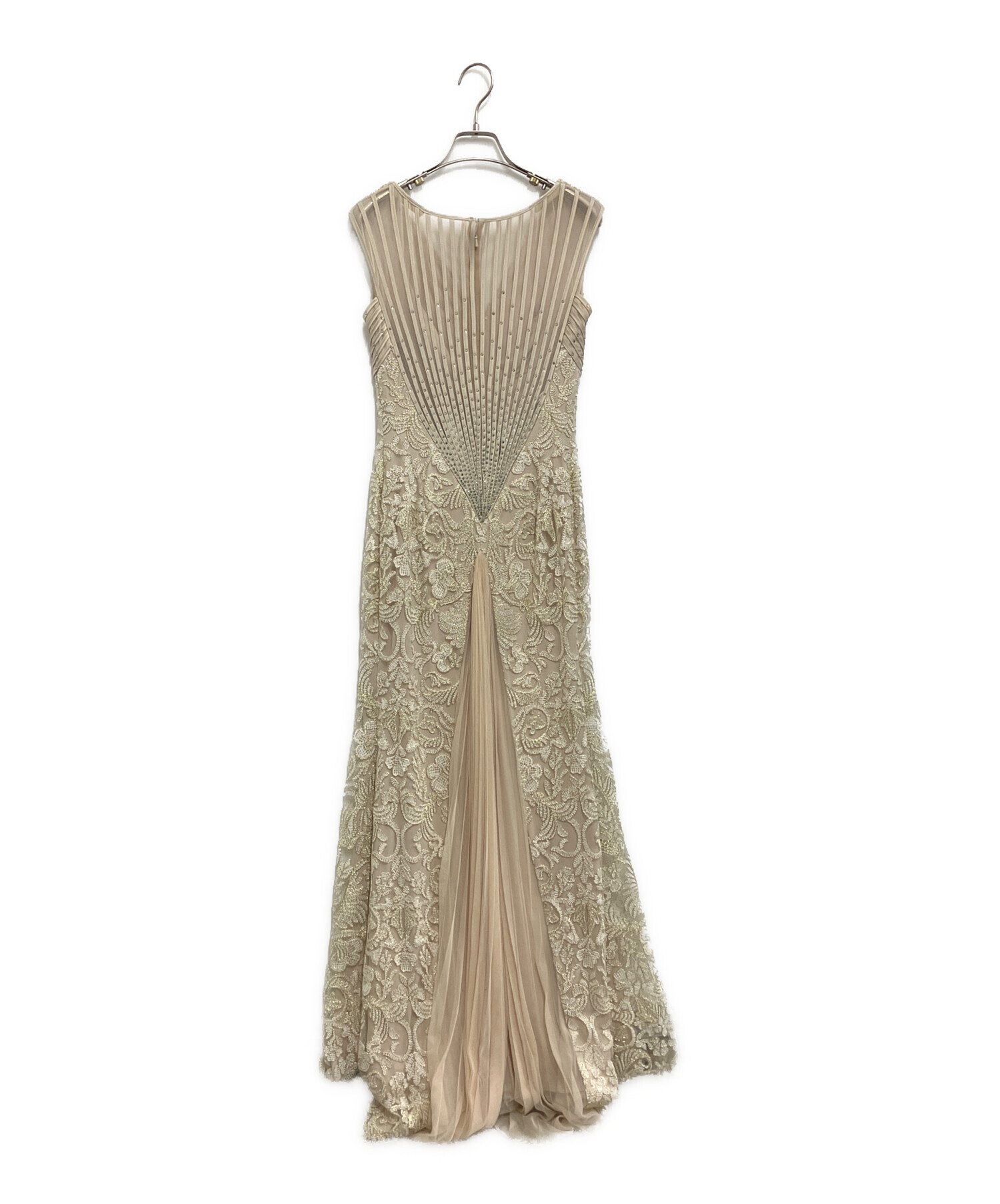 TADASHI SHOJI レース パーティードレス ベージュ 中古・古着通販】TADASHI SHOJI (タダシ ショージ) コードレース