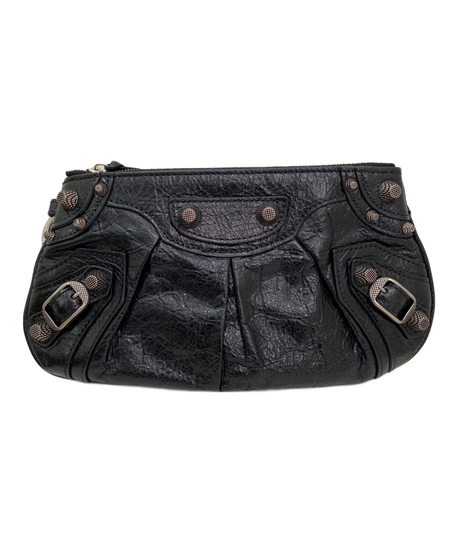 美品 バレンシアガ バッグ ショルダー クラッチ 中古・古着通販】BALENCIAGA (バレンシアガ) クラッチバッグ ブラック