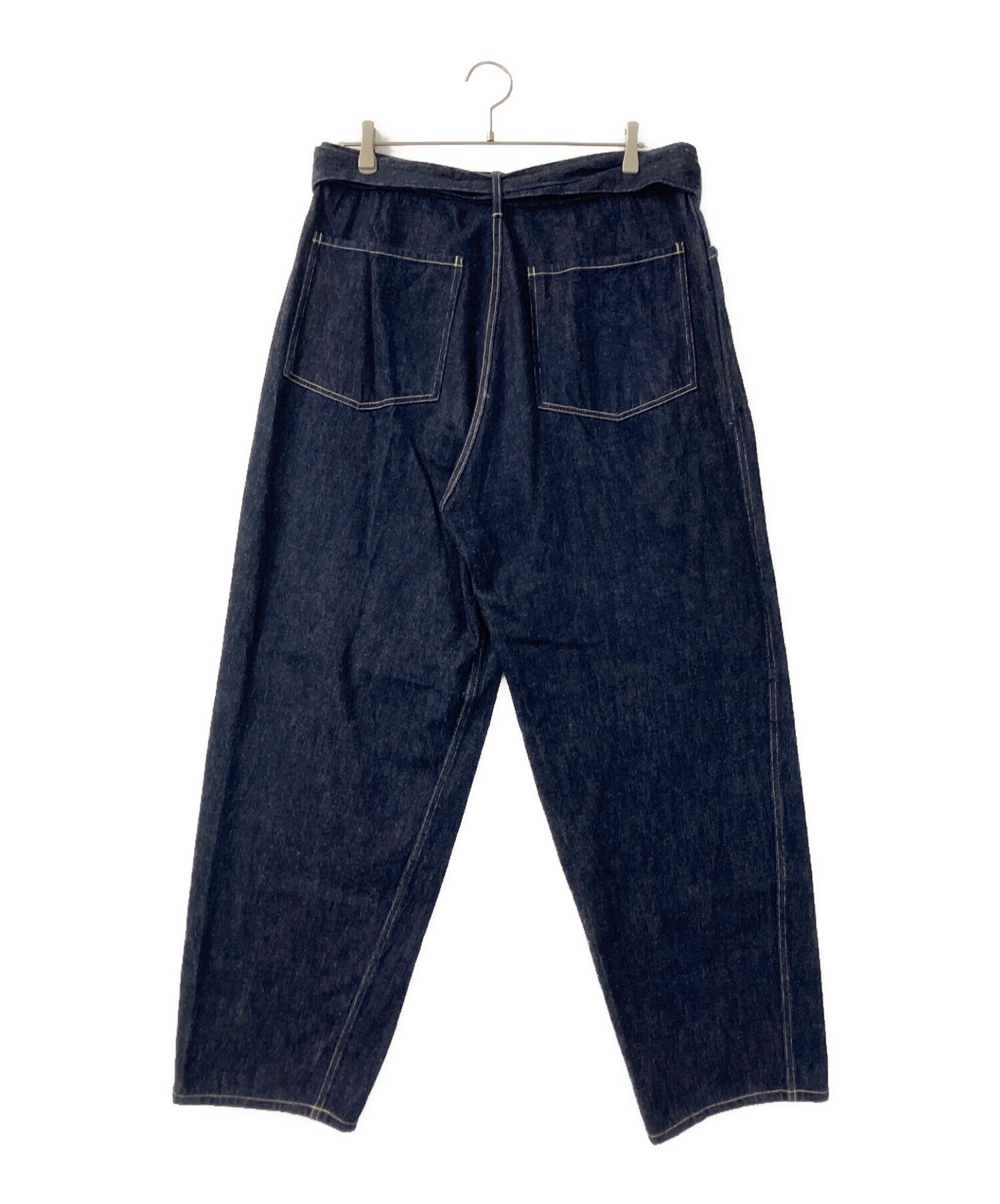 中古・古着通販】COMOLI (コモリ) デニム ベルテッドパンツ インディゴ