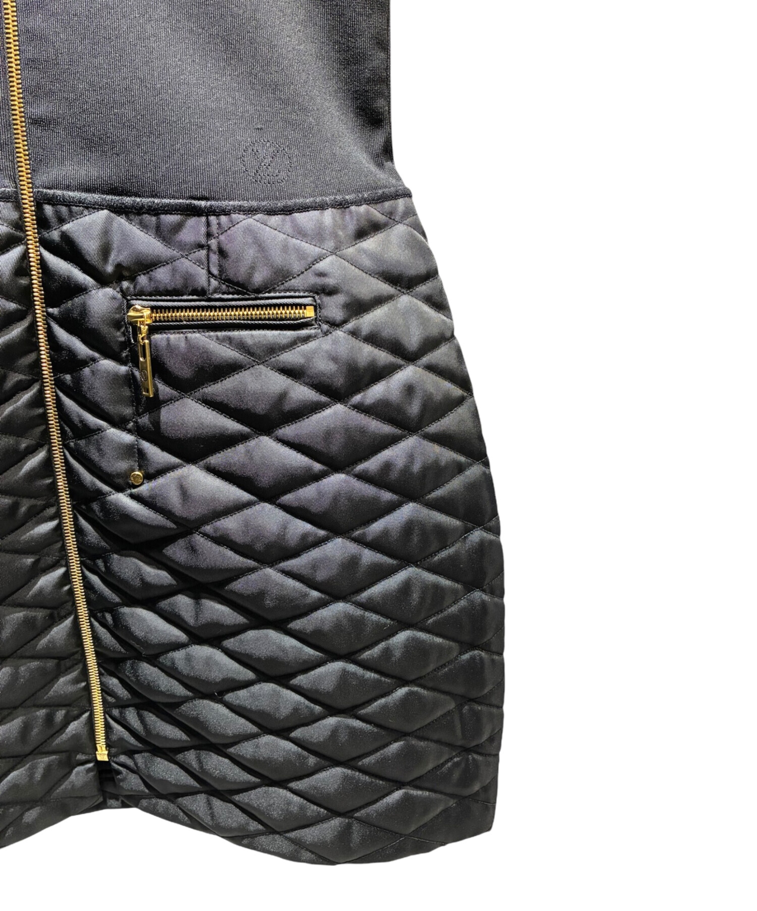 LOUIS VUITTON ルイヴィトン 長袖ワンピース 中古・古着通販】LOUIS VUITTON (ルイ ヴィトン) ワンピース ブラック