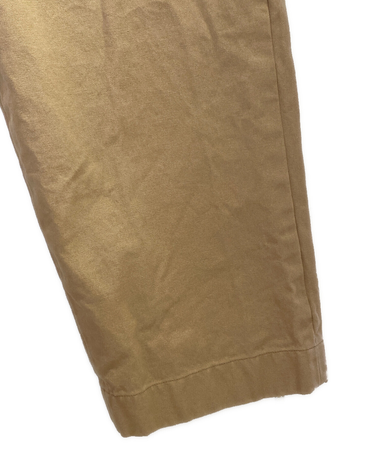 中古・古着通販】GUCCI (グッチ) サイドベルトタックパンツ ベージュ