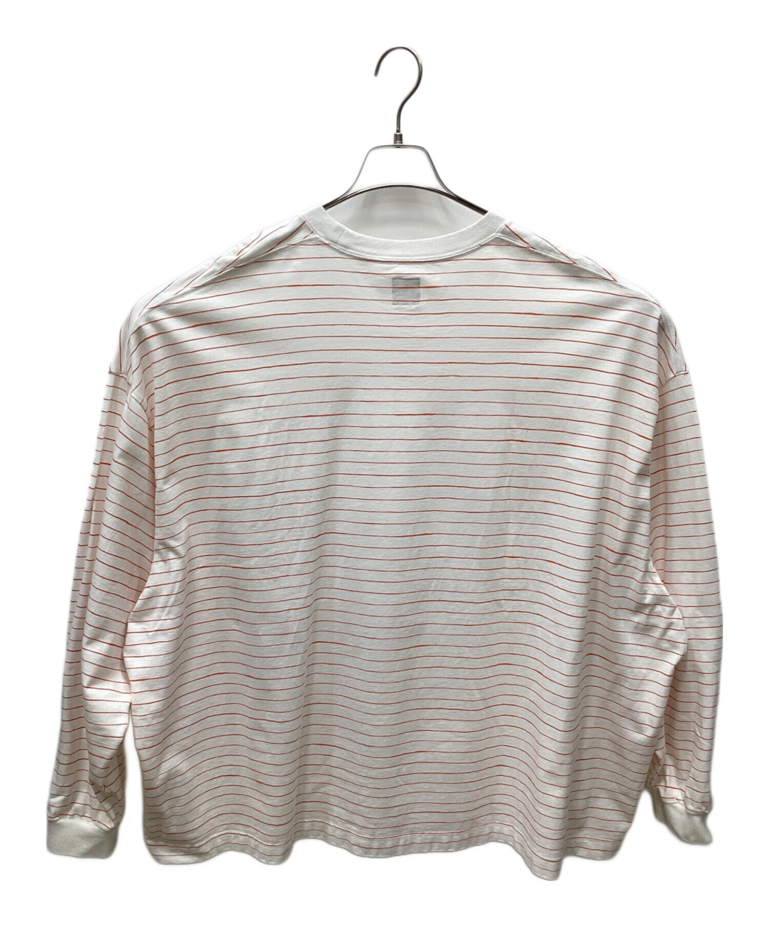 【新品】SEE SEE シーシー 袖ロゴ メッシュ ロングスリーブTシャツ L 中古・古着通販】SEESEE (シーシー) ボーダーロングスリーブTシャツ