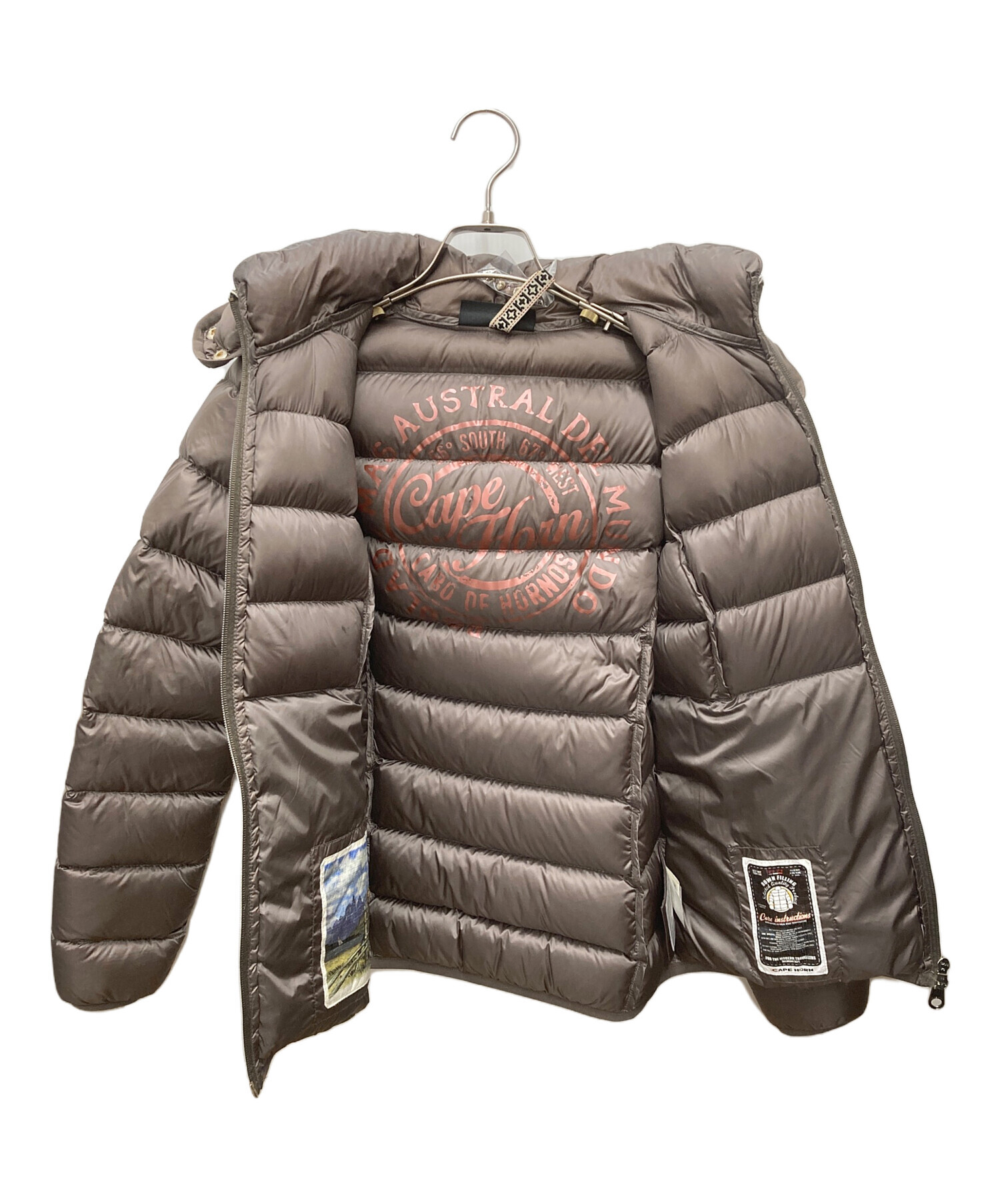 中古・古着通販】cape horn (ケープホーン) ダウンジャケット ブラウン